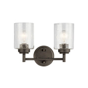 Winslow 13 in. 2-Light Bathroom Vanity Light, Olde Bronze