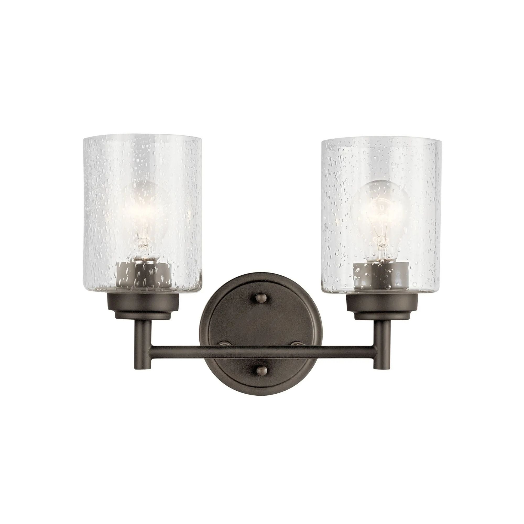 Winslow 13 in. 2-Light Bathroom Vanity Light, Olde Bronze