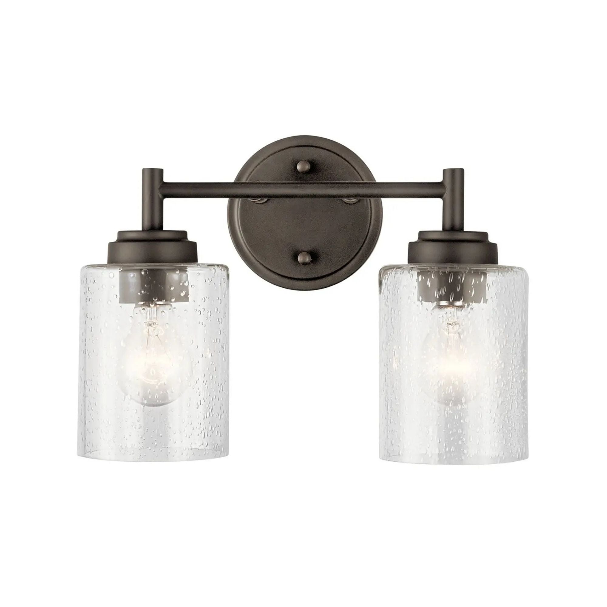 Winslow 13 in. 2-Light Bathroom Vanity Light, Olde Bronze