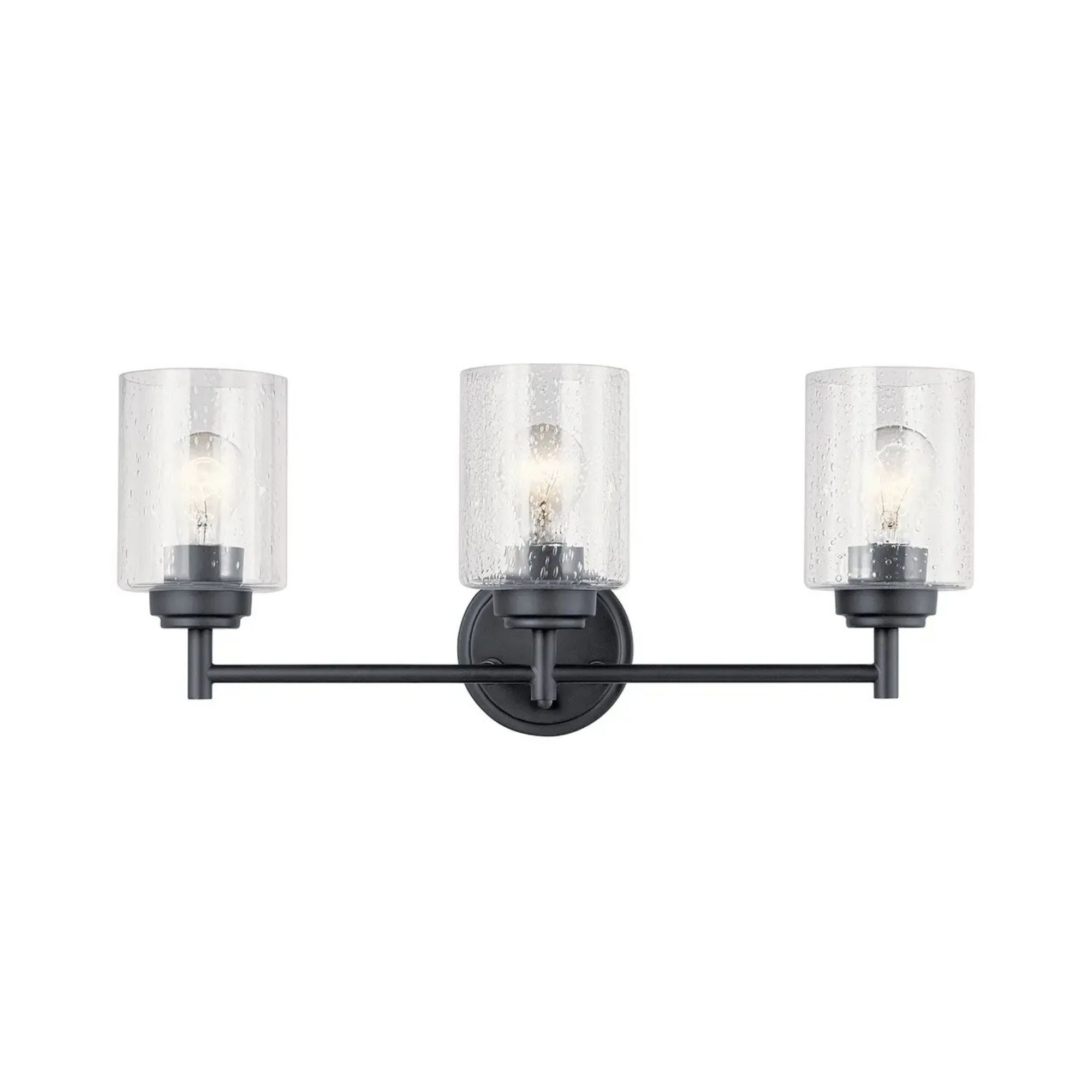 Winslow 21.5 in. 3-Light Bathroom Vanity Light, Black