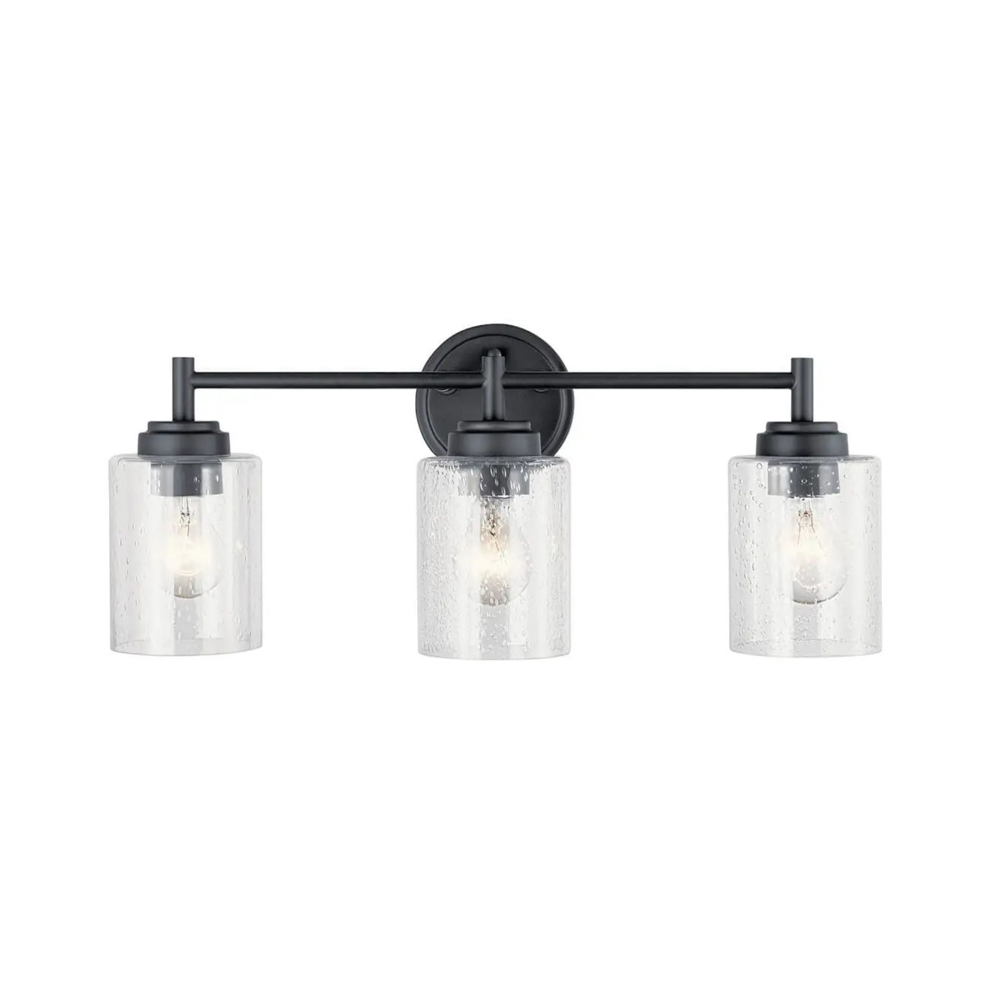 Winslow 21.5 in. 3-Light Bathroom Vanity Light, Black