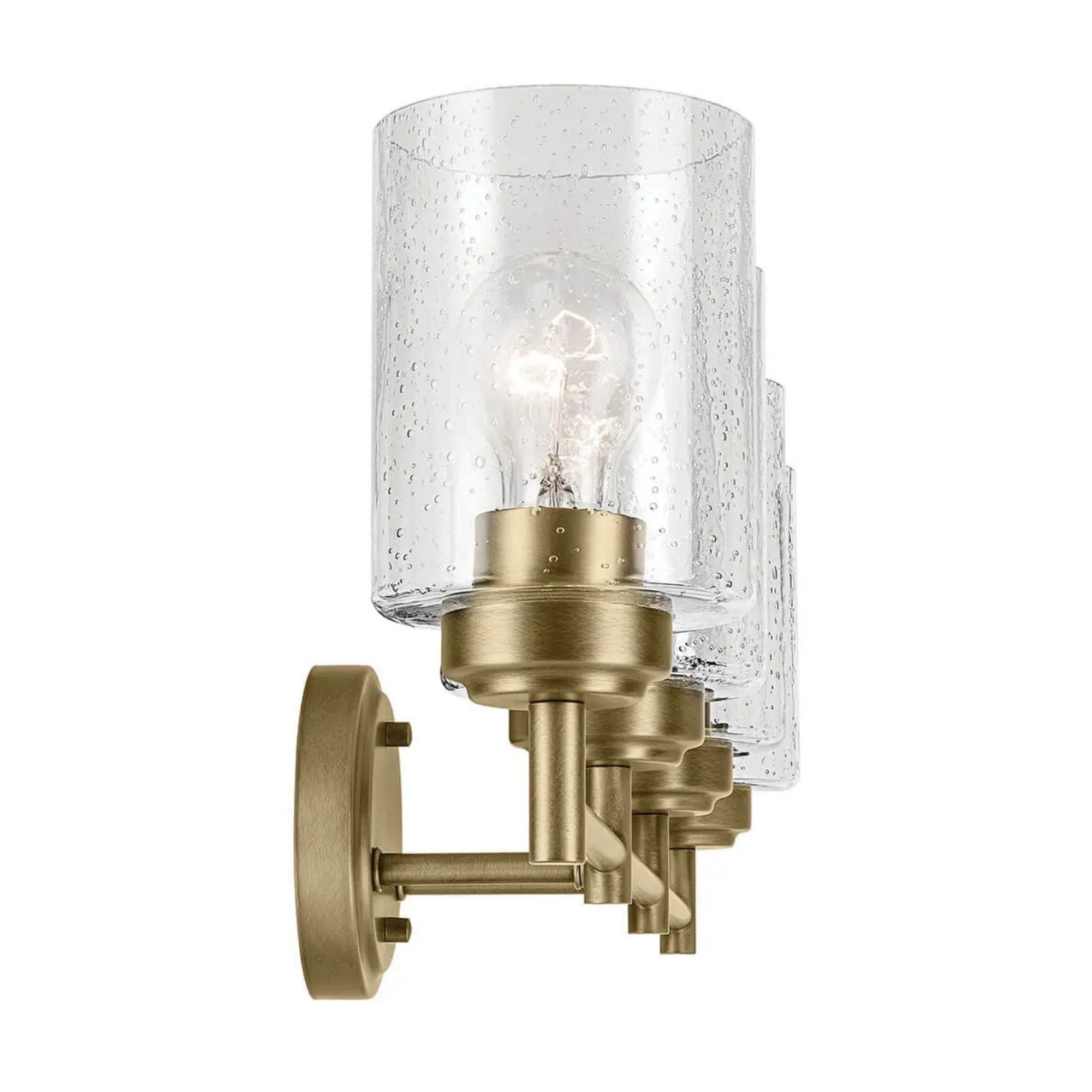 Winslow 30 in. 4-Light Bathroom Vanity Light, Natural Brass