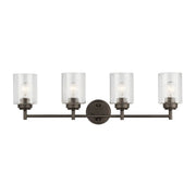 Winslow 30 in. 4-Light Bathroom Vanity Light, Olde Bronze
