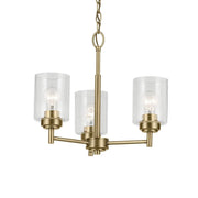 Kichler Winslow 18 in. 3-Light Chandelier, Natural Brass