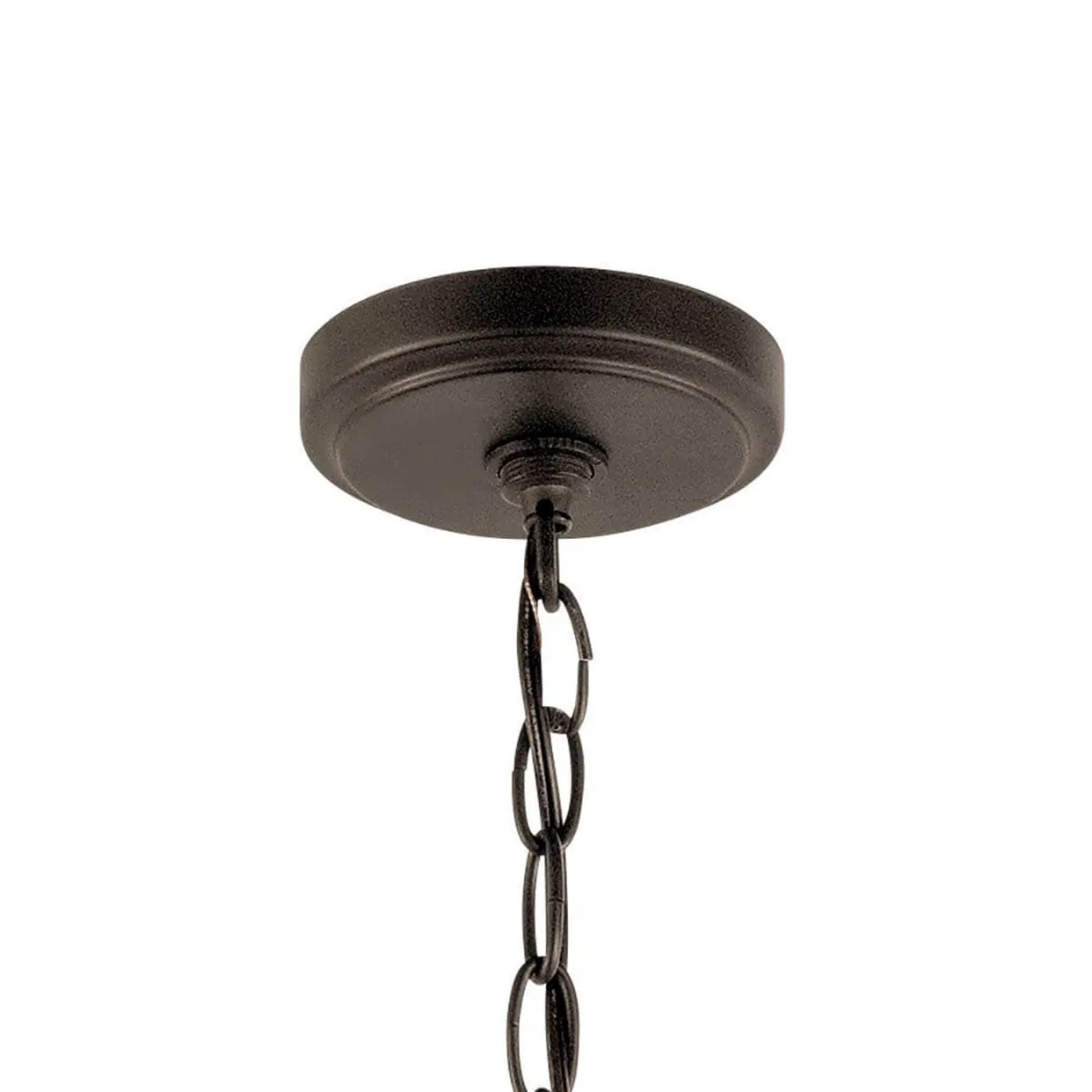 Kichler Winslow 18 in. 3-Light Chandelier, Olde Bronze with Glass Shade