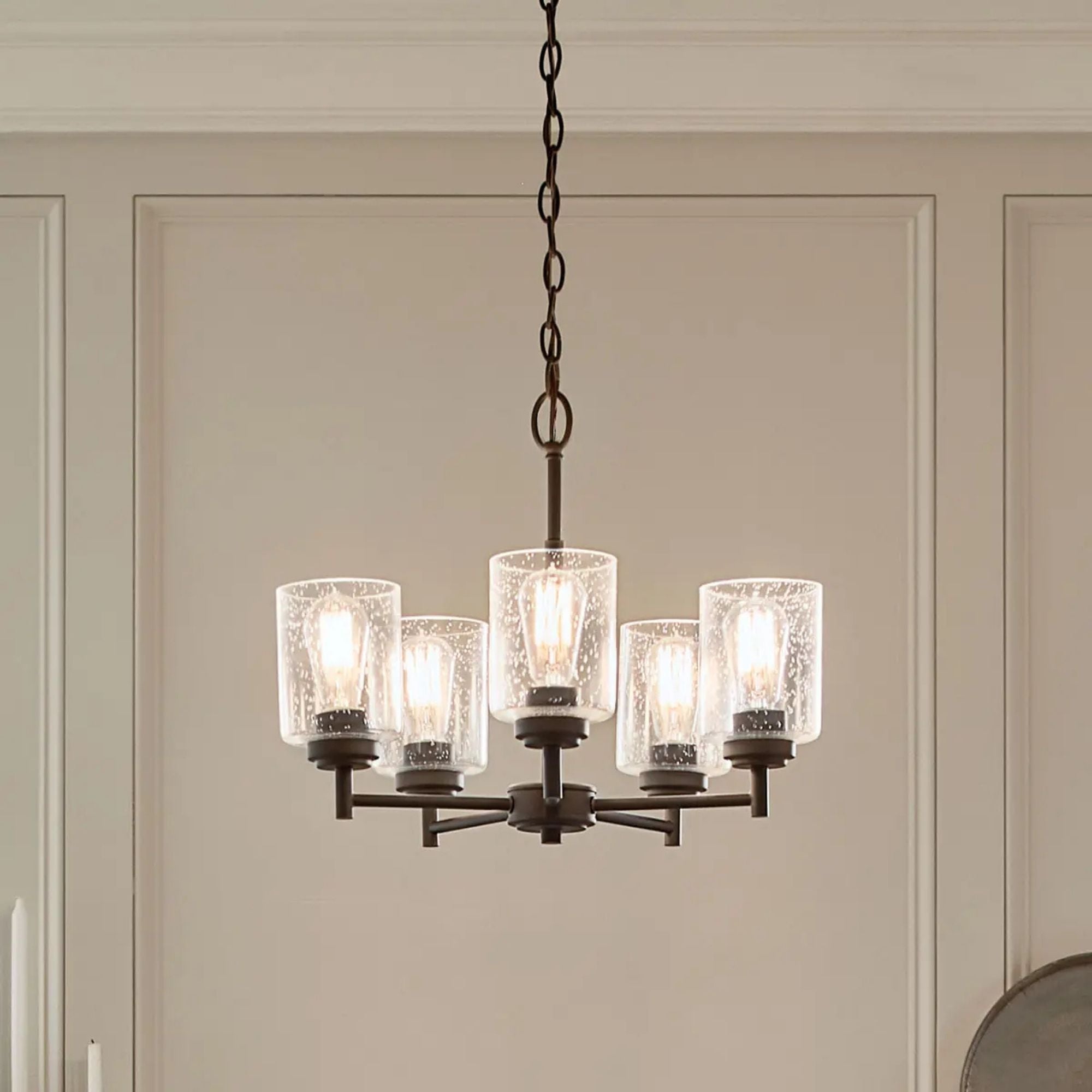 Kichler Winslow 19.75 in. 5-Light Chandelier, Black