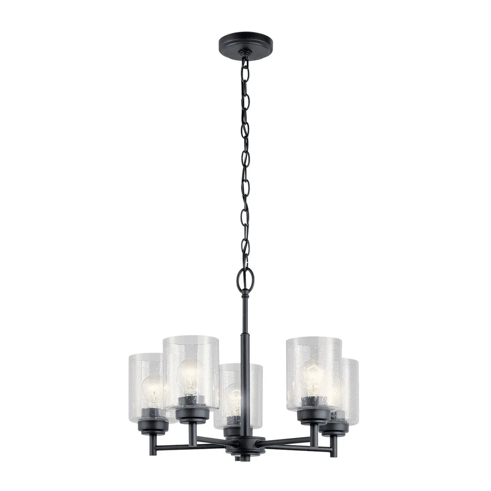 Kichler Winslow 19.75 in. 5-Light Chandelier, Black