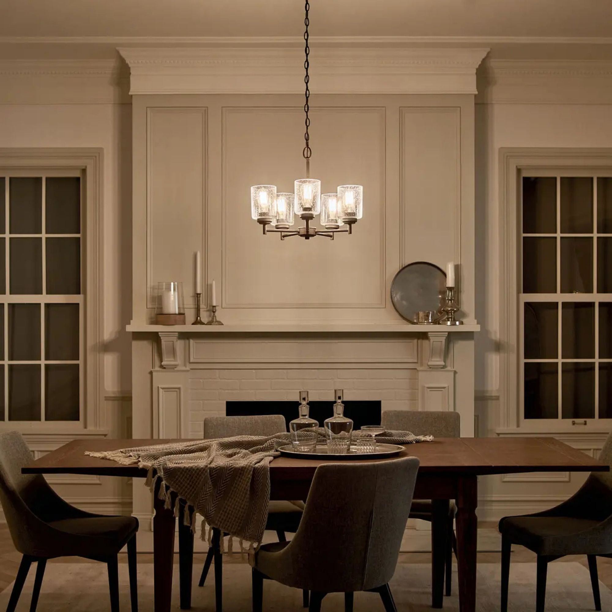 Kichler Winslow 19.75 in. 5-Light Chandelier, Black
