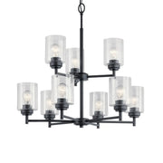 Kichler Winslow 27 in. 9-Light Chandelier, Black