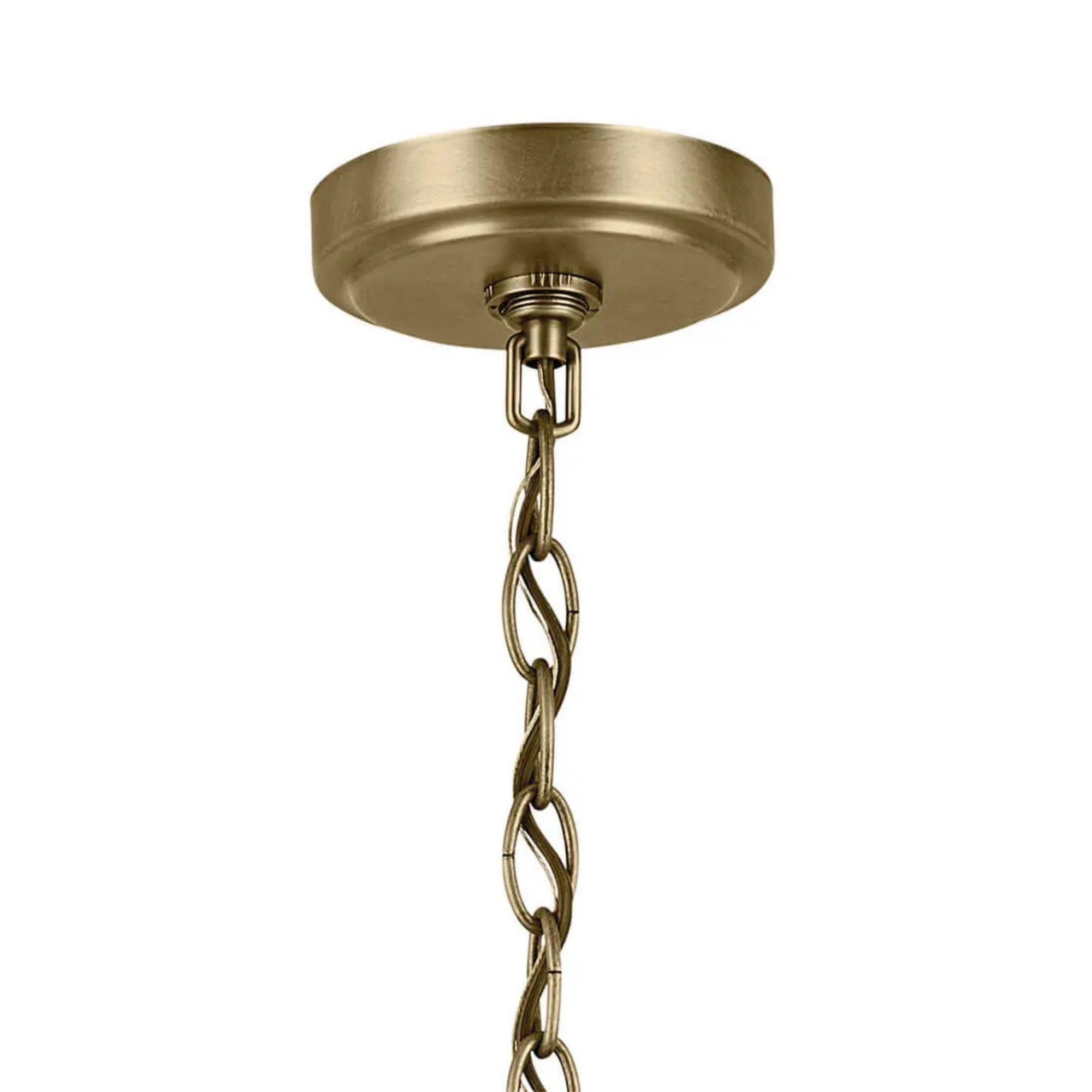 Kichler Winslow 27 in. 9-Light Chandelier, Natural Brass