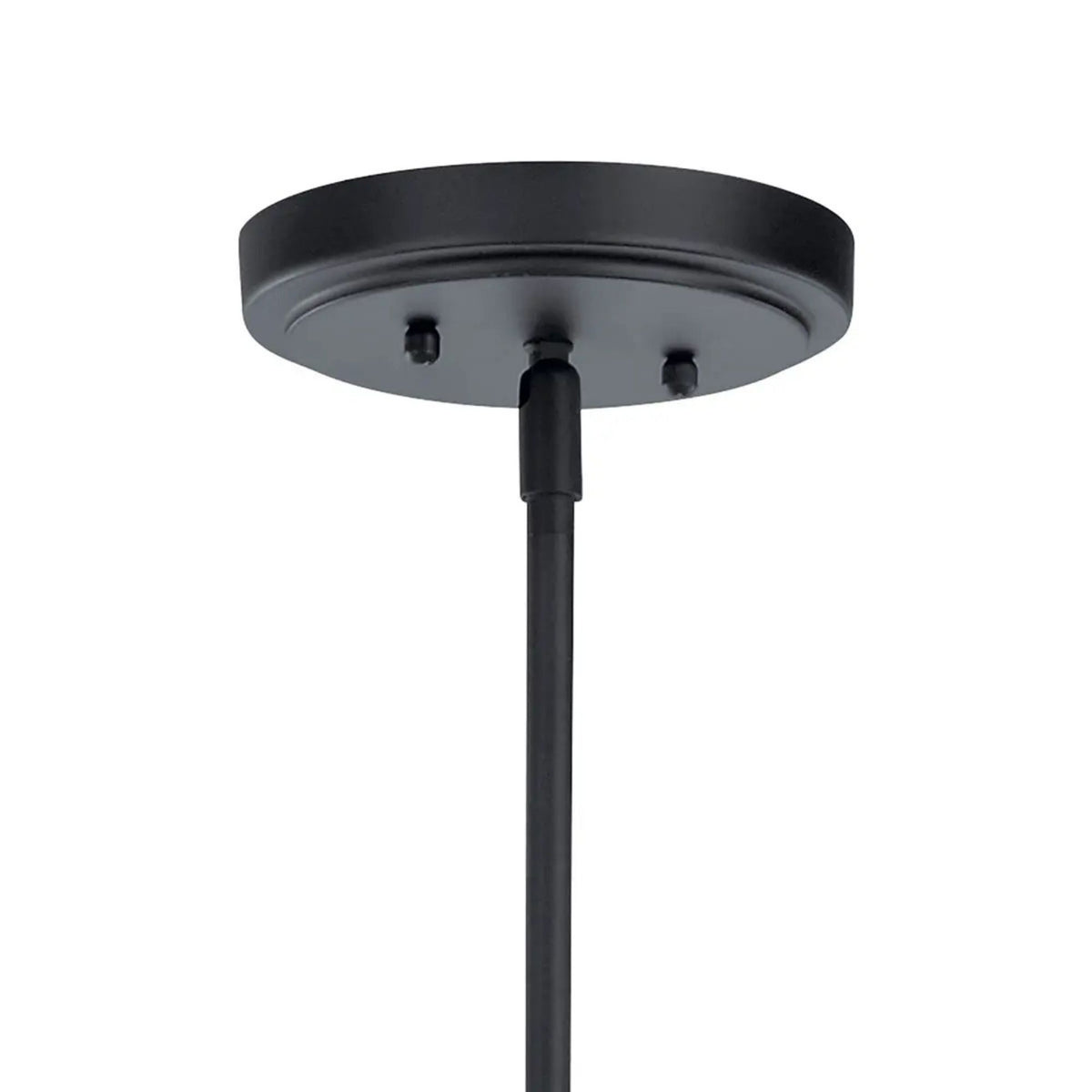 Kichler Winslow 19.9 in. 8-Light Chandelier, Black with Glass Shade