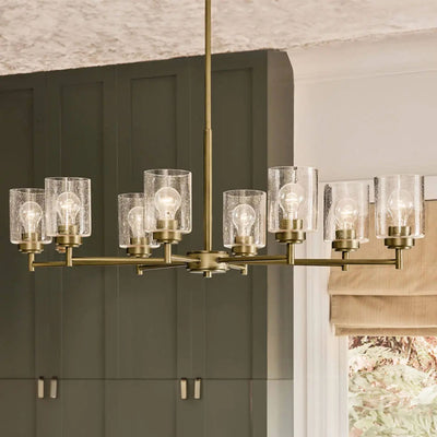Kichler Winslow 20 in. 8-Light Chandelier, Natural Brass