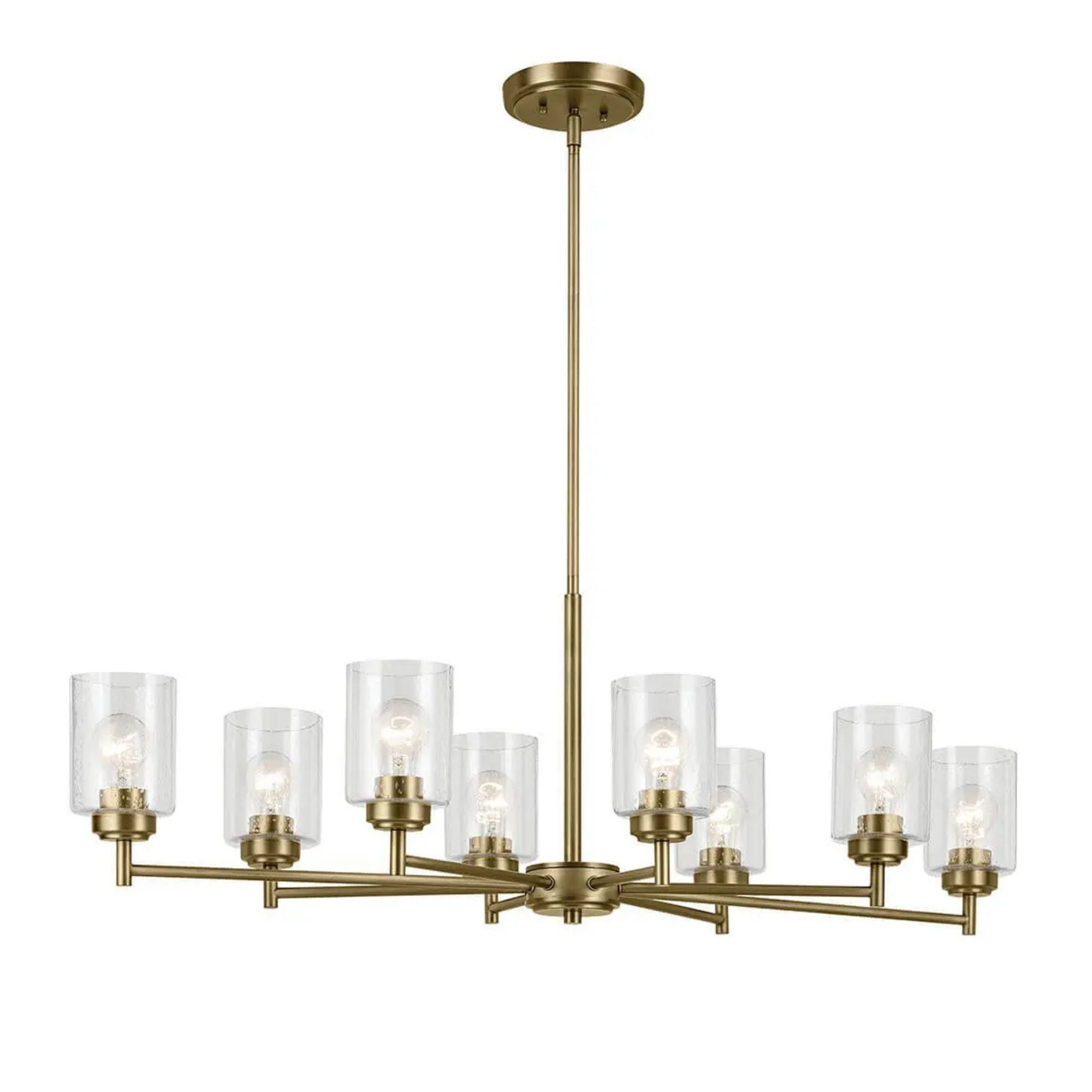 Kichler Winslow 20 in. 8-Light Chandelier, Natural Brass