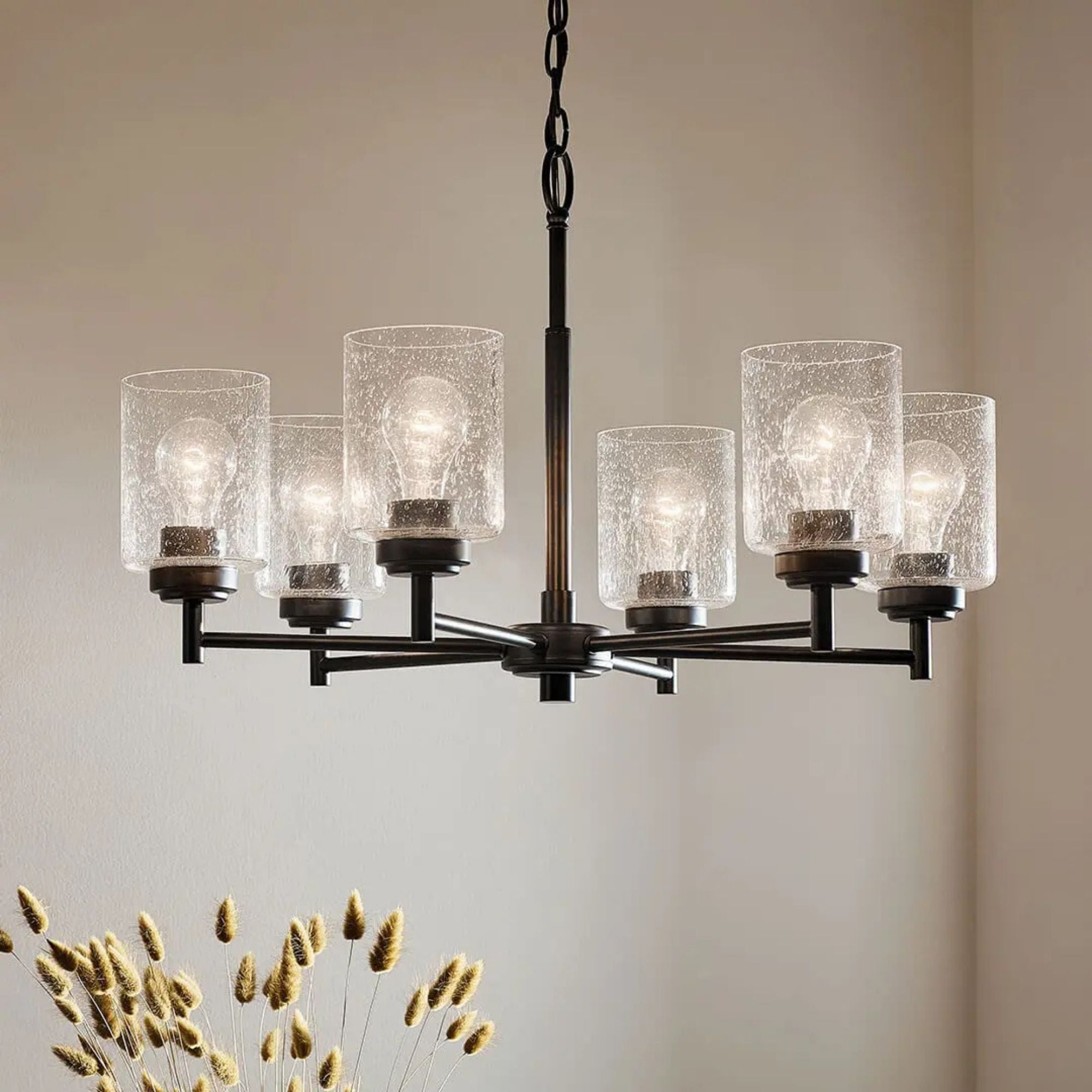 Winslow 26 in. 6-Light Chandelier, Black