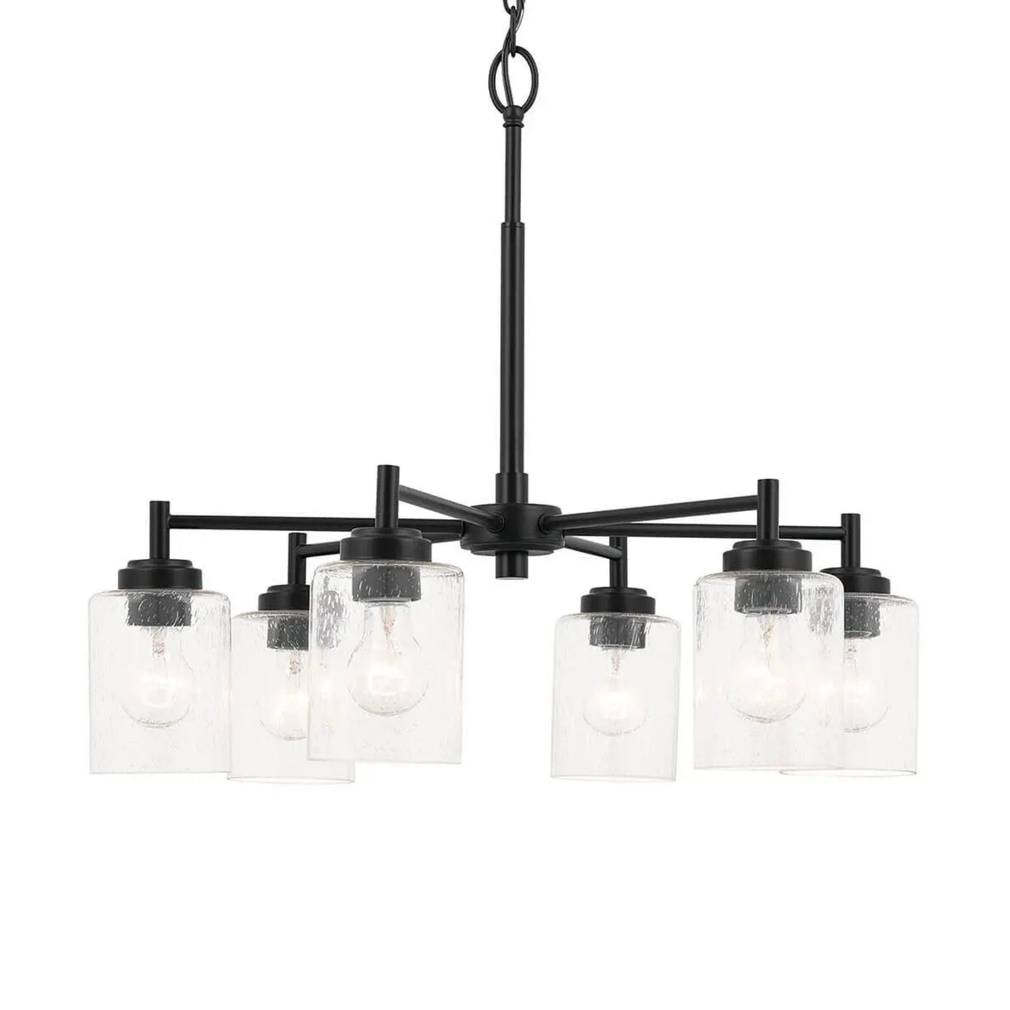 Winslow 26 in. 6-Light Chandelier, Black
