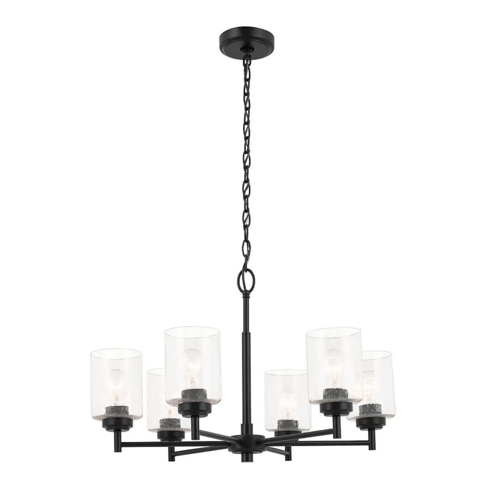 Winslow 26 in. 6-Light Chandelier, Black