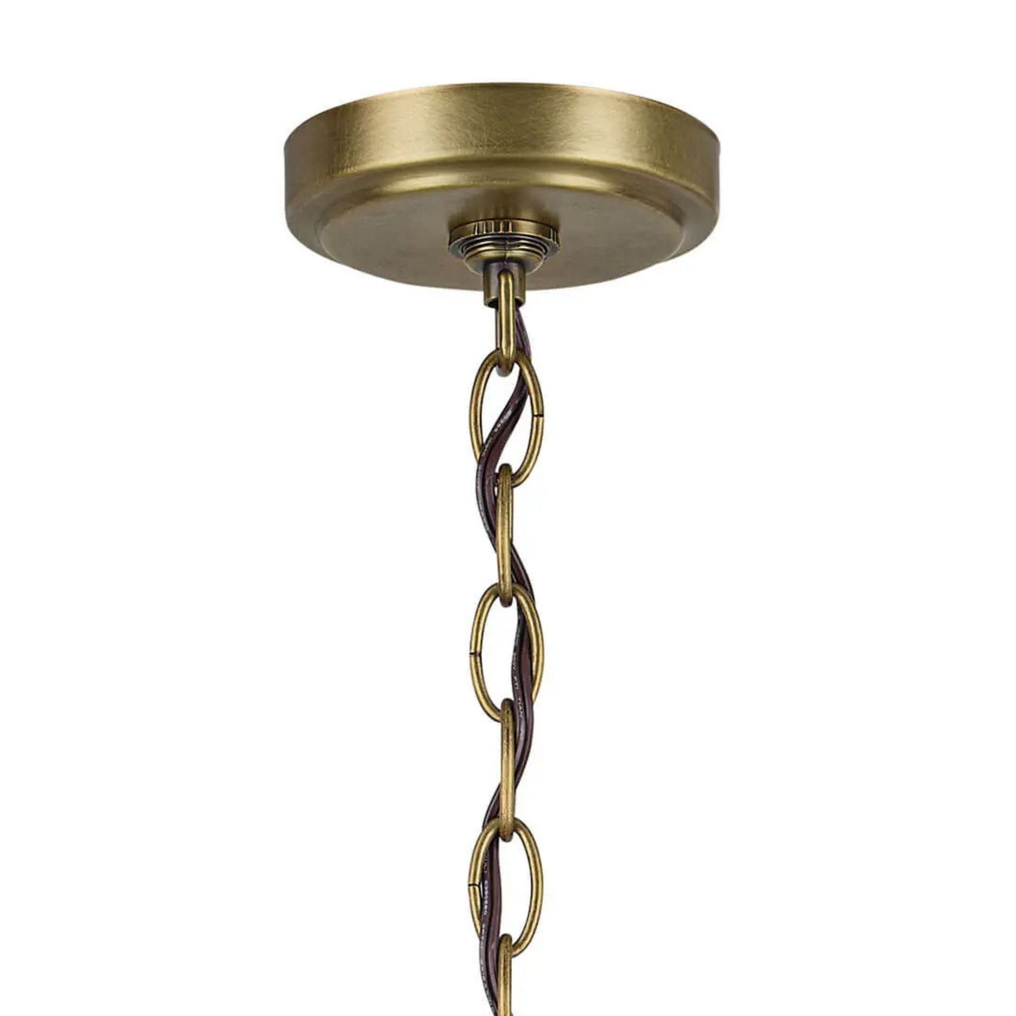 Winslow 26 in. 6-Light Chandelier, Natural Brass