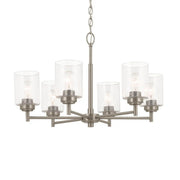 Kichler Winslow 26 in. 6-Light Chandelier, Brushed Nickel