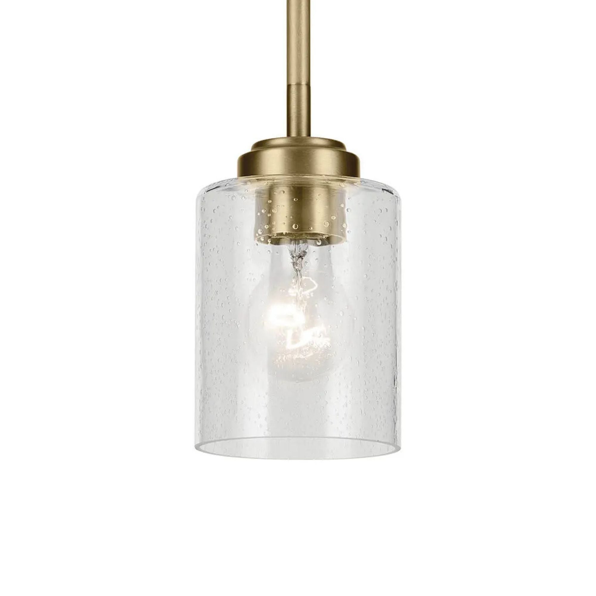 Kichler Winslow 7.25 in. Pendant Light, Natural Brass