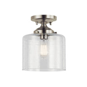 Winslow 9" Semi-Flush Mount, Brushed Nickel Finish