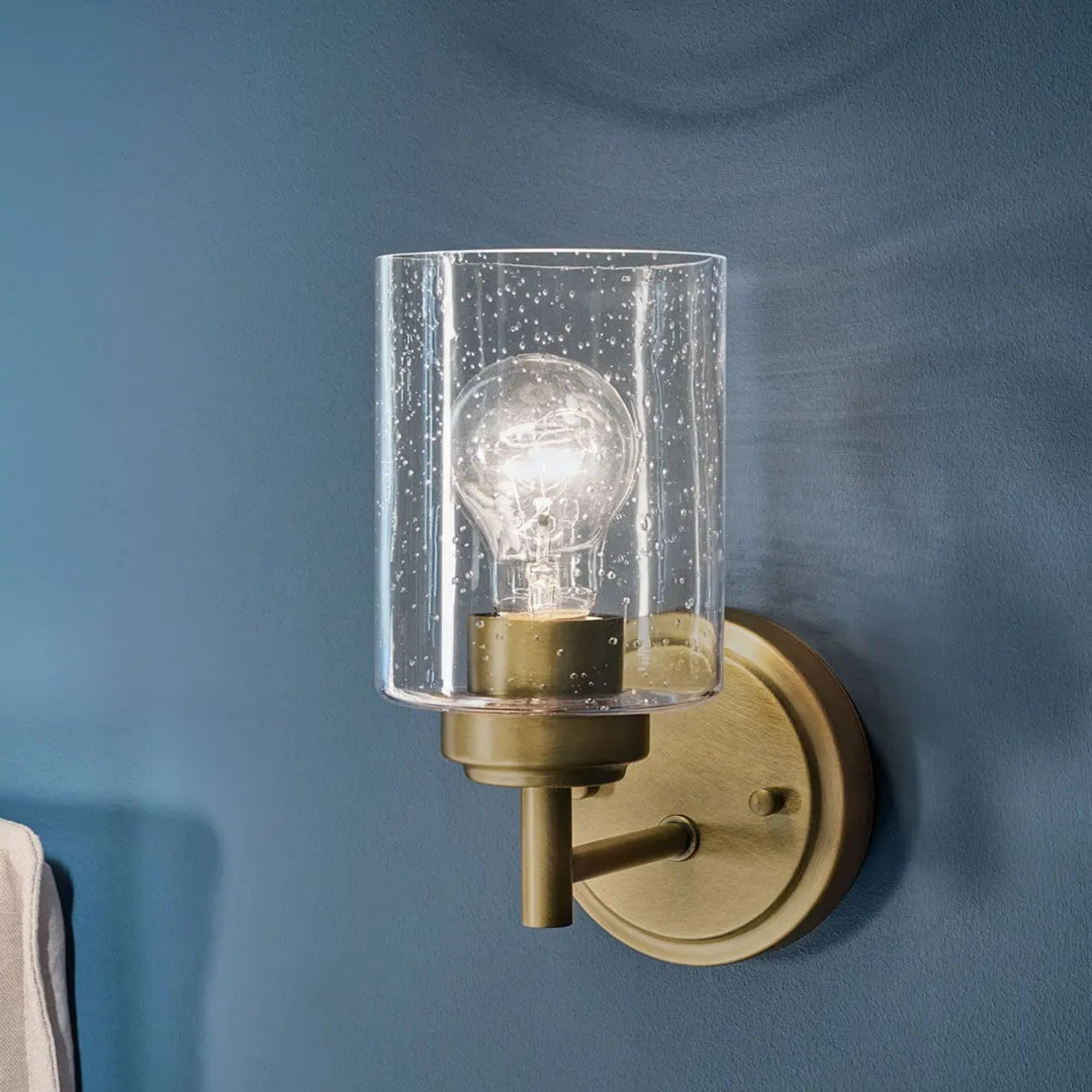 Winslow 9.25 in. Wall Sconce, Natural Brass