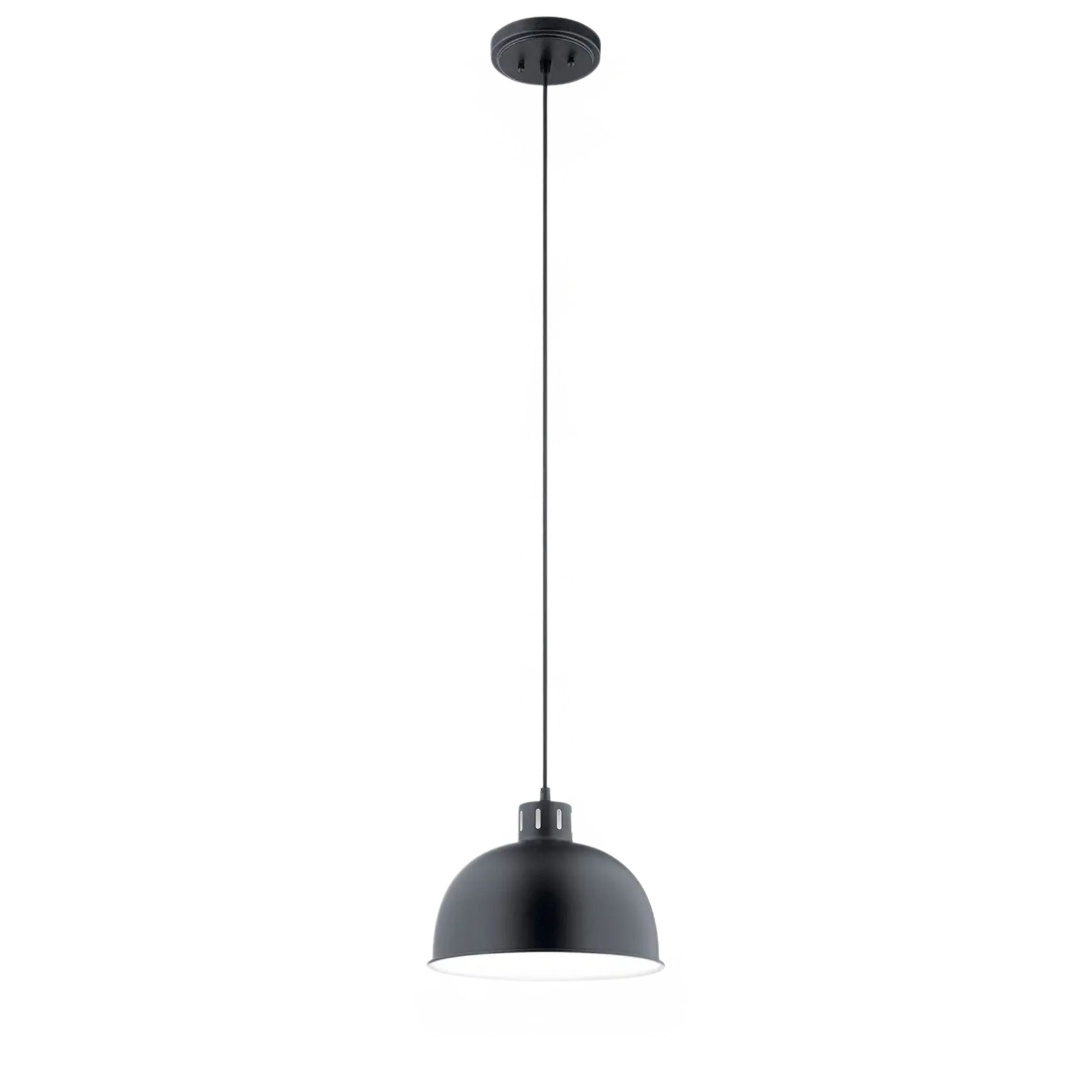 Kichler Lighting - Zailey 12" Dome Pendant, Black Finish | Bees Lighting