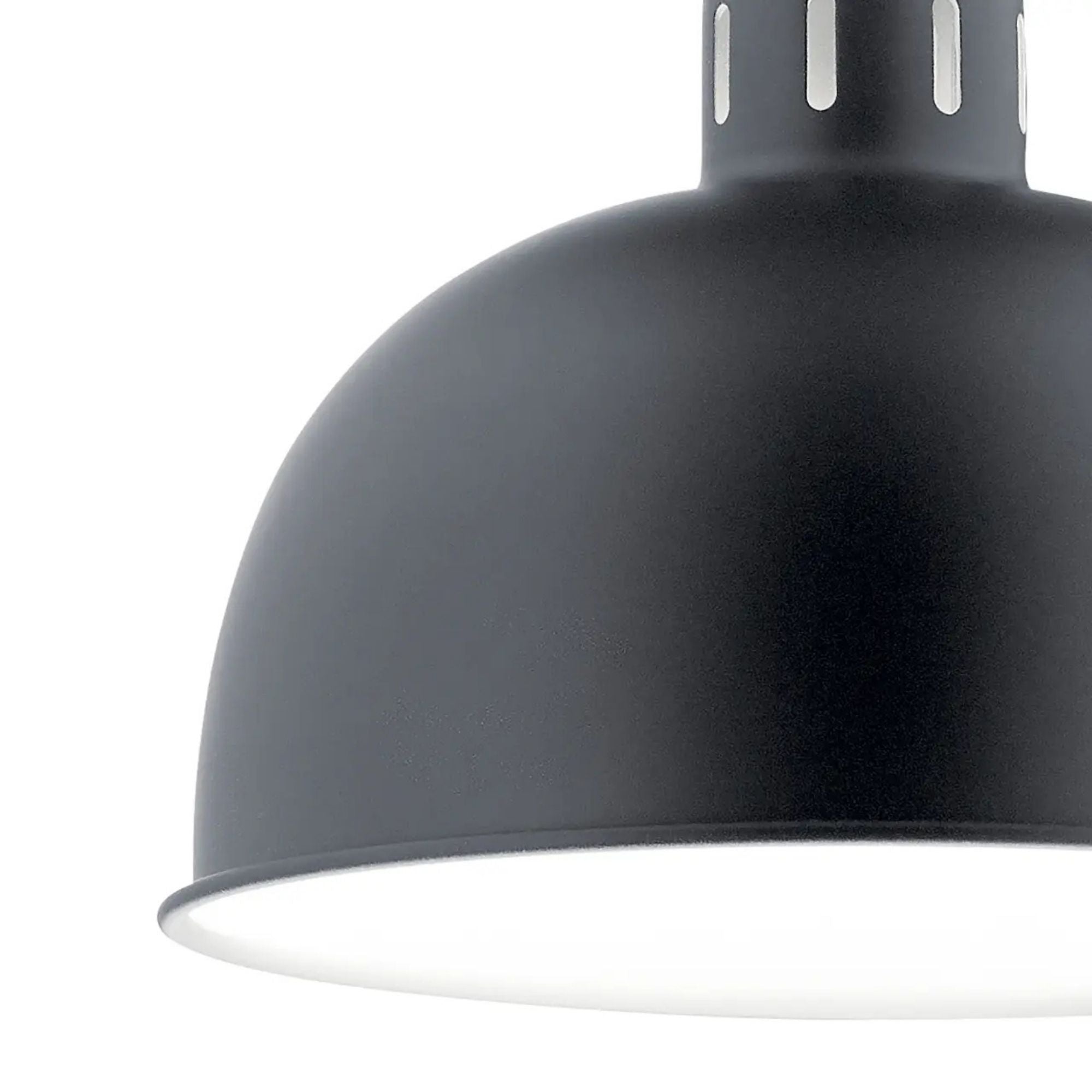 Kichler Lighting - Zailey 12" Dome Pendant, Black Finish | Bees Lighting