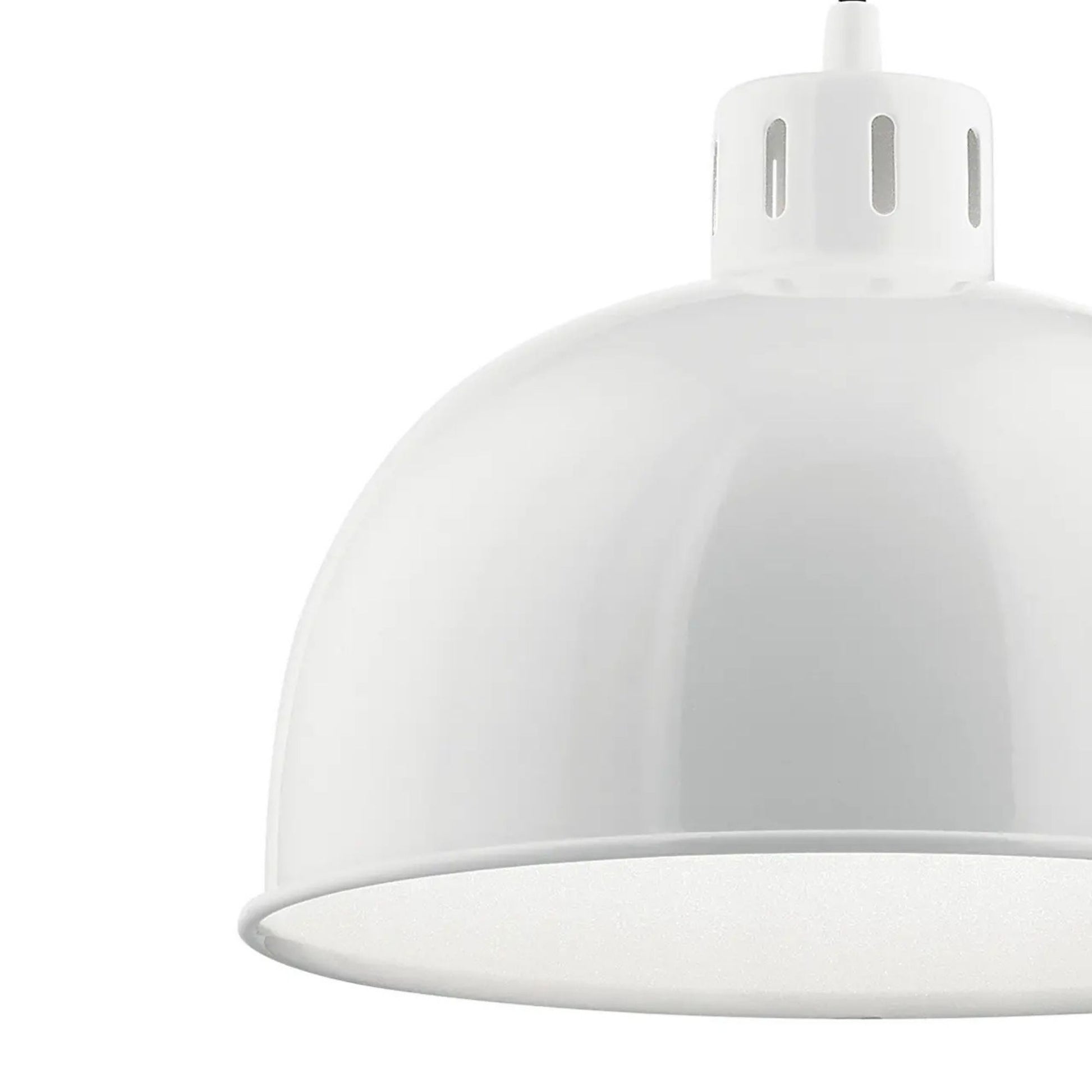 Kichler Lighting - Zailey 12" Dome Pendant, White Finish | Bees Lighting