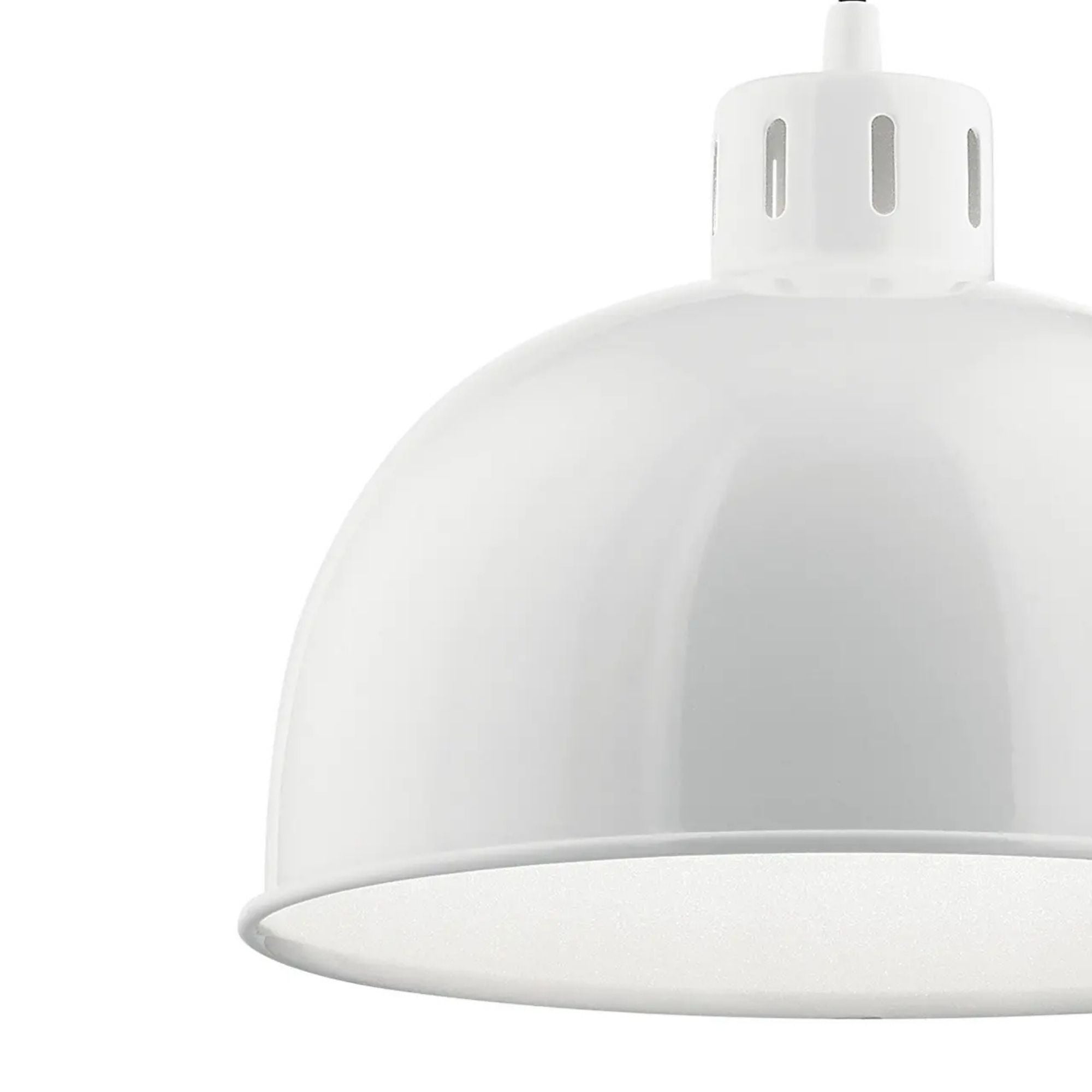 Kichler Lighting - Zailey 12" Dome Pendant, White Finish | Bees Lighting