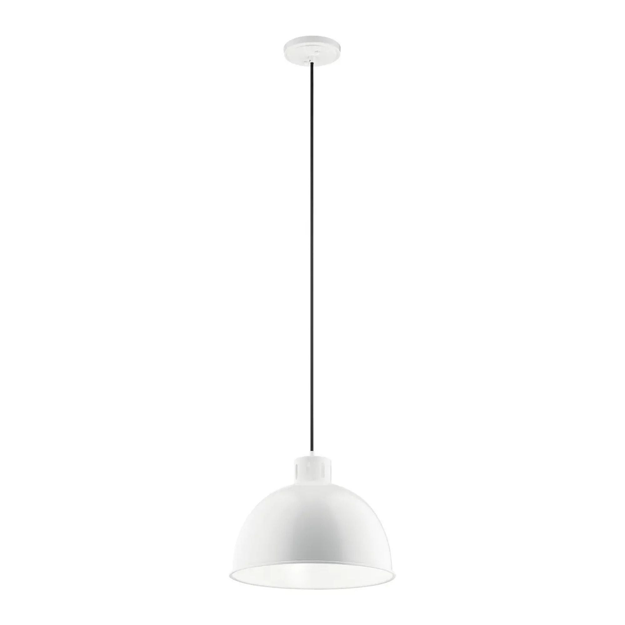 Kichler Lighting - Zailey 16" Dome Pendant, White Finish | Bees Lighting
