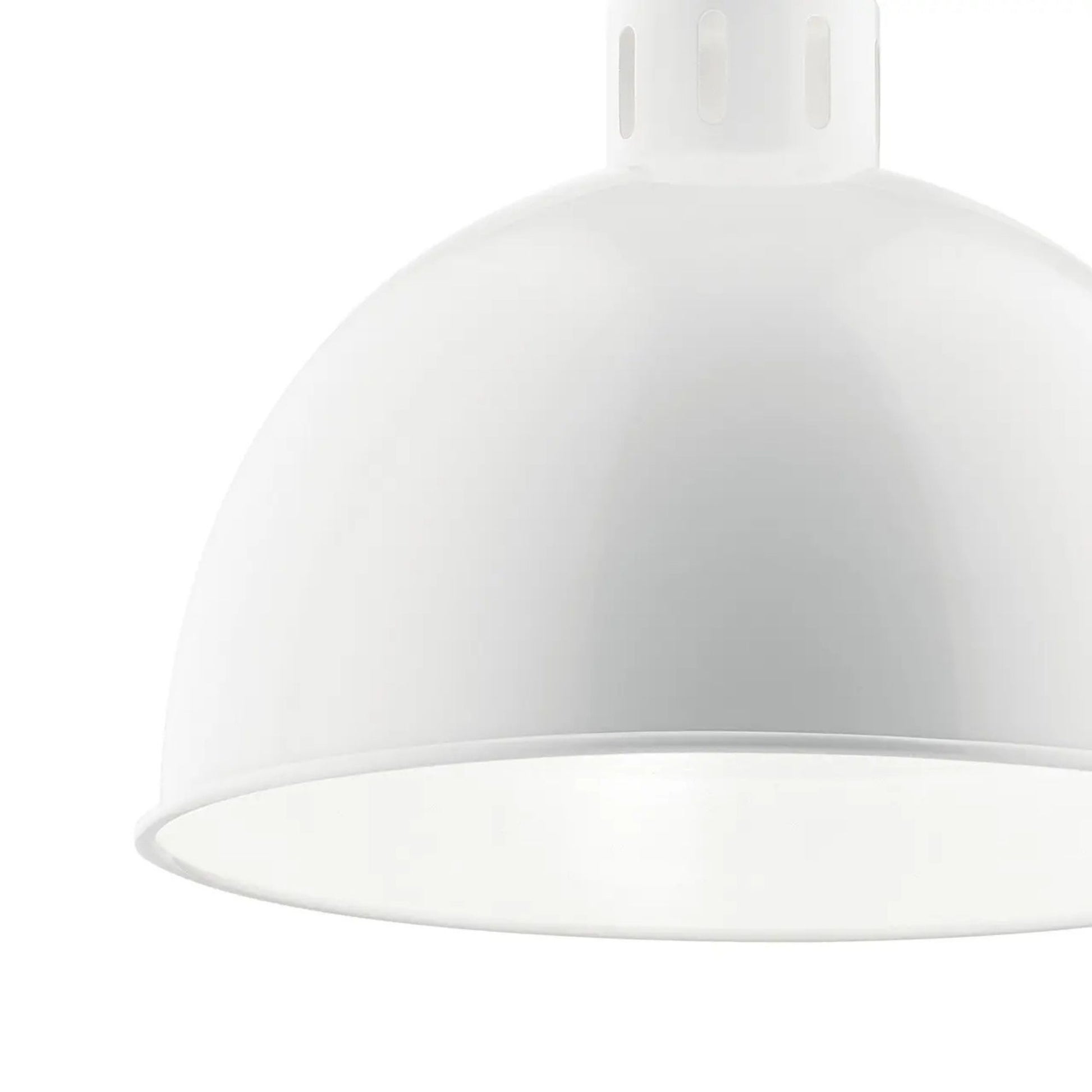 Kichler Lighting - Zailey 16" Dome Pendant, White Finish | Bees Lighting