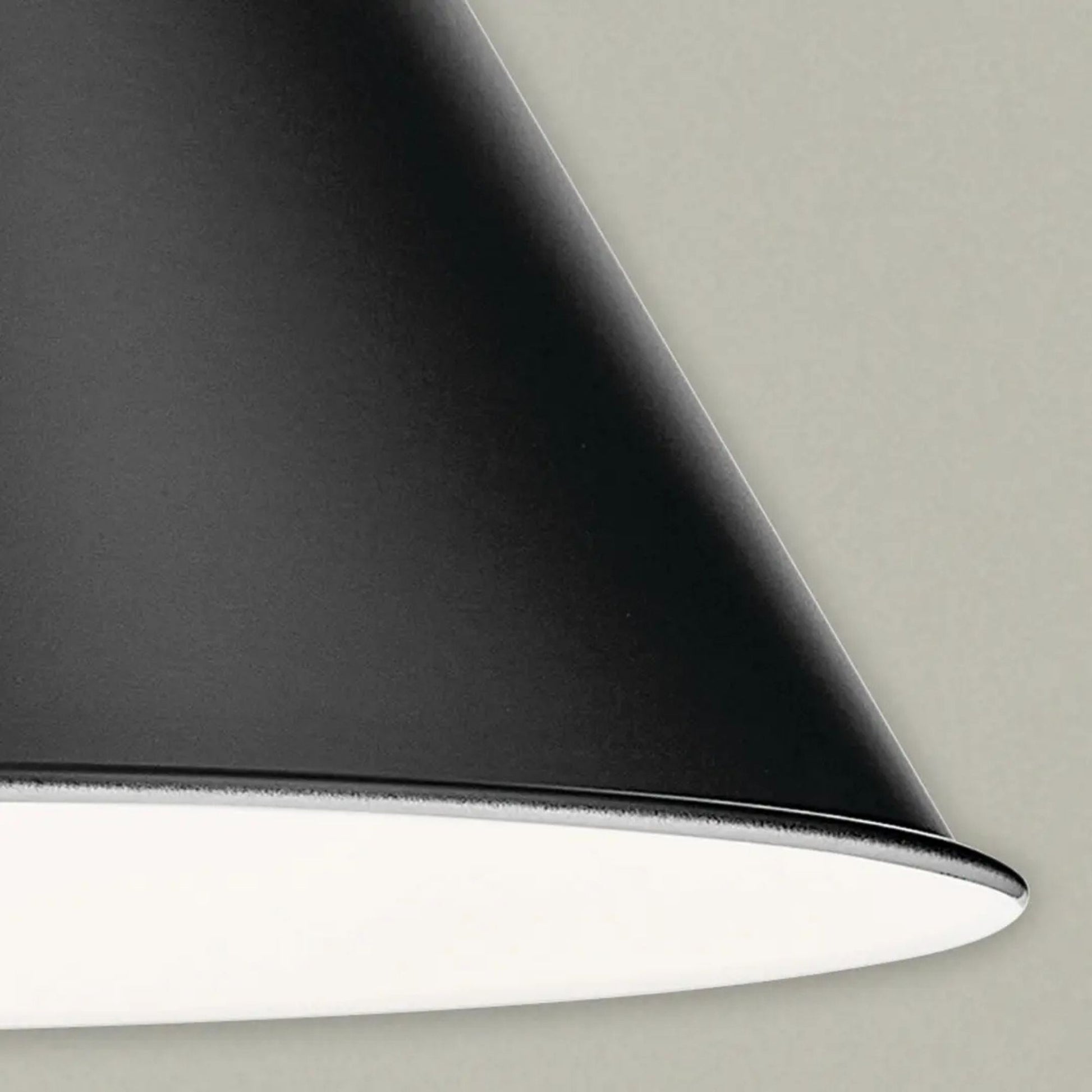 Kichler Lighting - Zailey 16" Cone Pendant, Black Finish | Bees Lighting