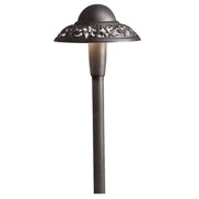 Kichler Pierced Dome 22.25" 3000K LED Integrated Path Light in Textured Architectural Bronze
