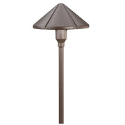 Kichler Six Groove 22.75" Center Mount Path Light in Textured Architectural Bronze