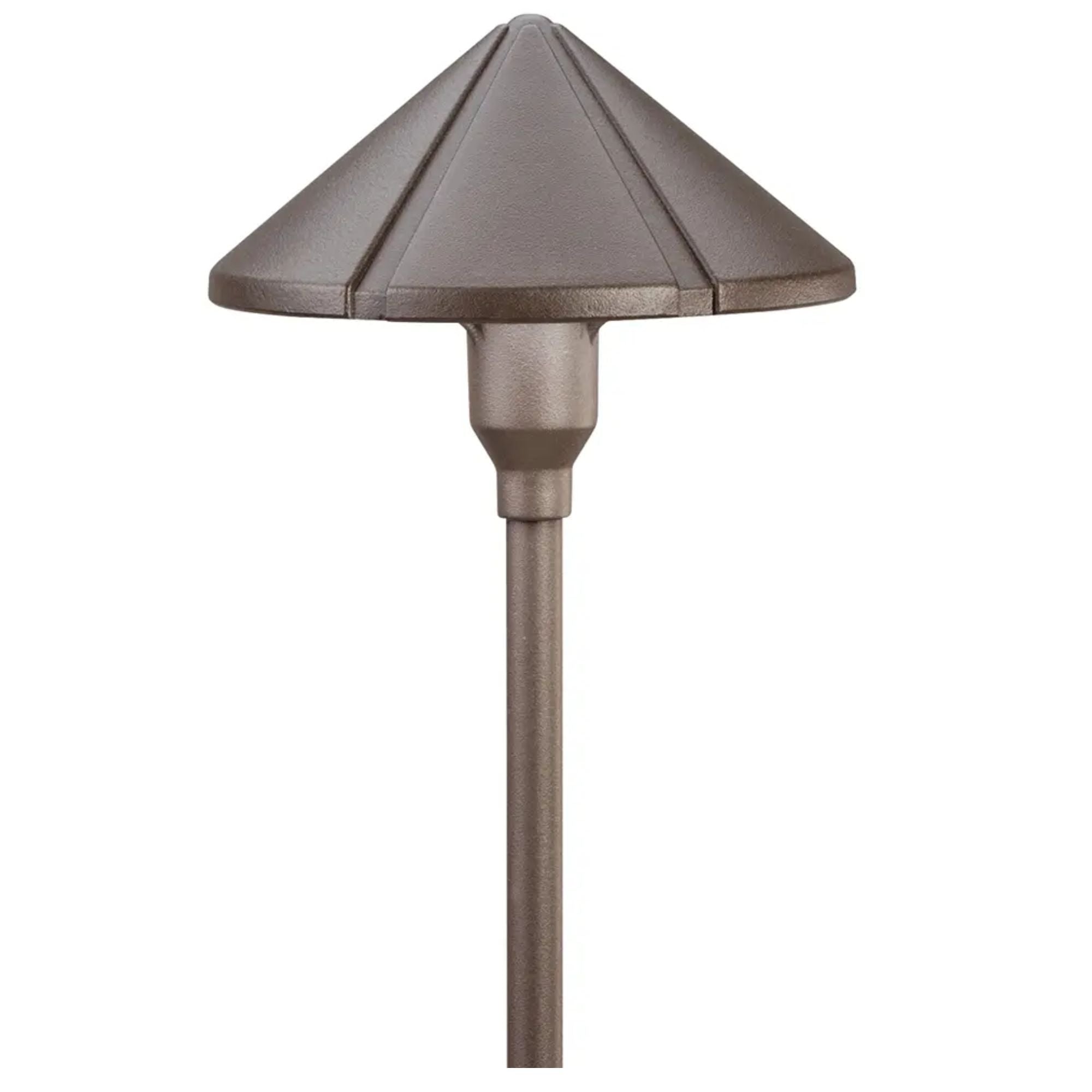 Kichler Six Groove 22.75" Center Mount Path Light in Textured Architectural Bronze