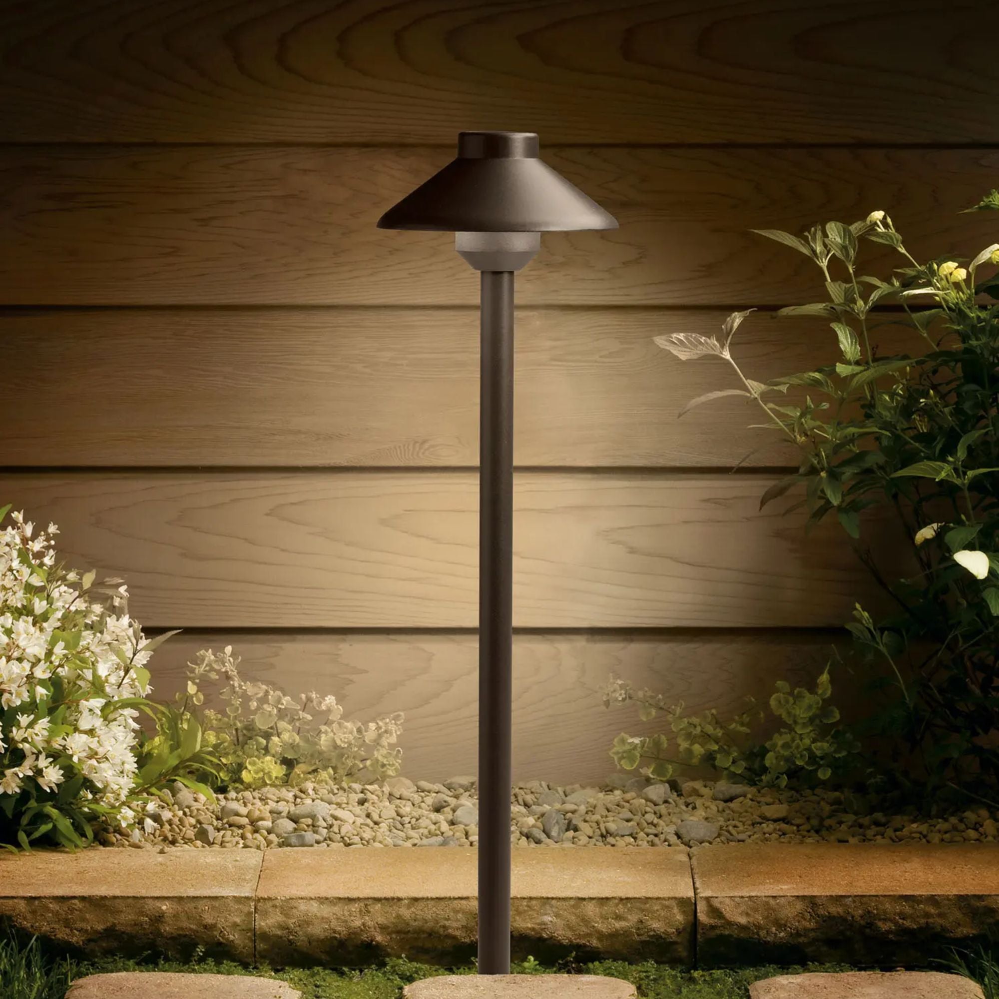 Kichler Landscape LED 23" 3000K Path Light in Textured Architectural Bronze