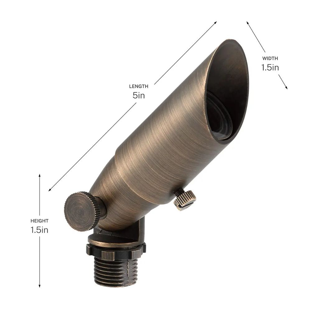 Landscape Accent Spot Light, Centennial Brass