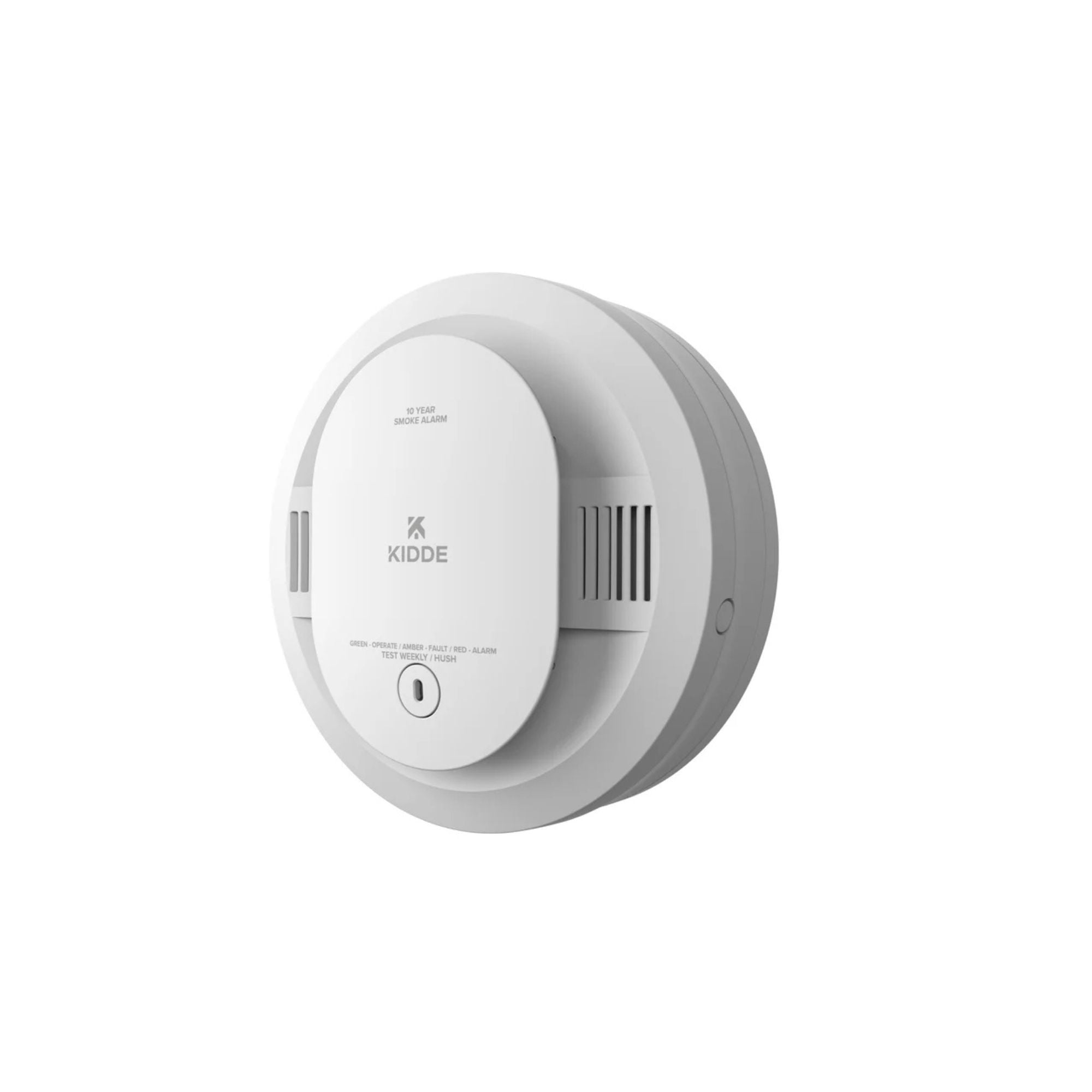 Kidde 20SD10-V Detect Smoke Alarm, 10-Year Battery, Photoelectric Sensor, Voice Alerts