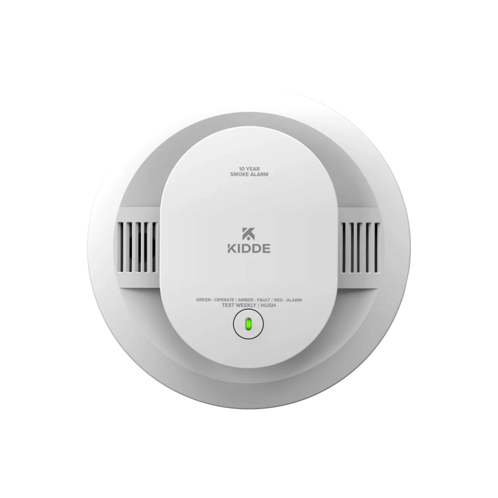 Kidde 20SD10-V Detect Smoke Alarm, 10-Year Battery, Photoelectric Sensor, Voice Alerts