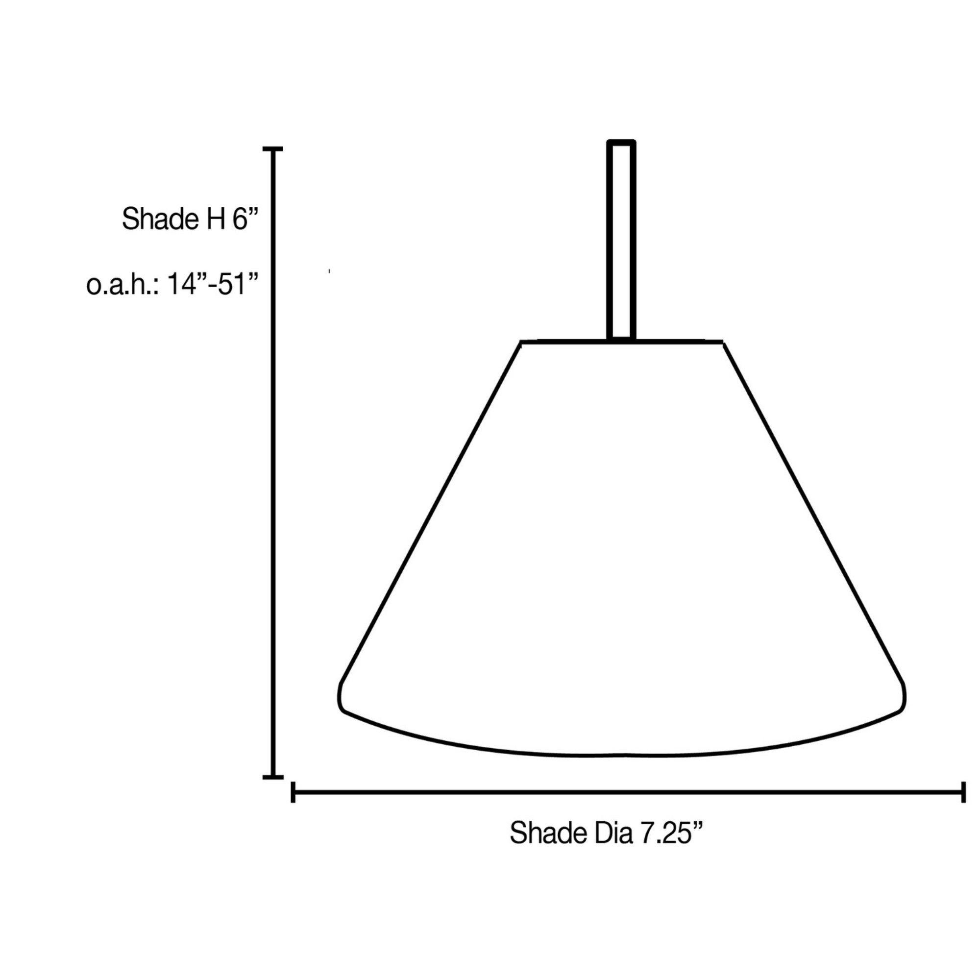 Martini 7" LED Pendant, Oil Rubbed Bronze Finish, White Diffuser, Rod - Bees Lighting
