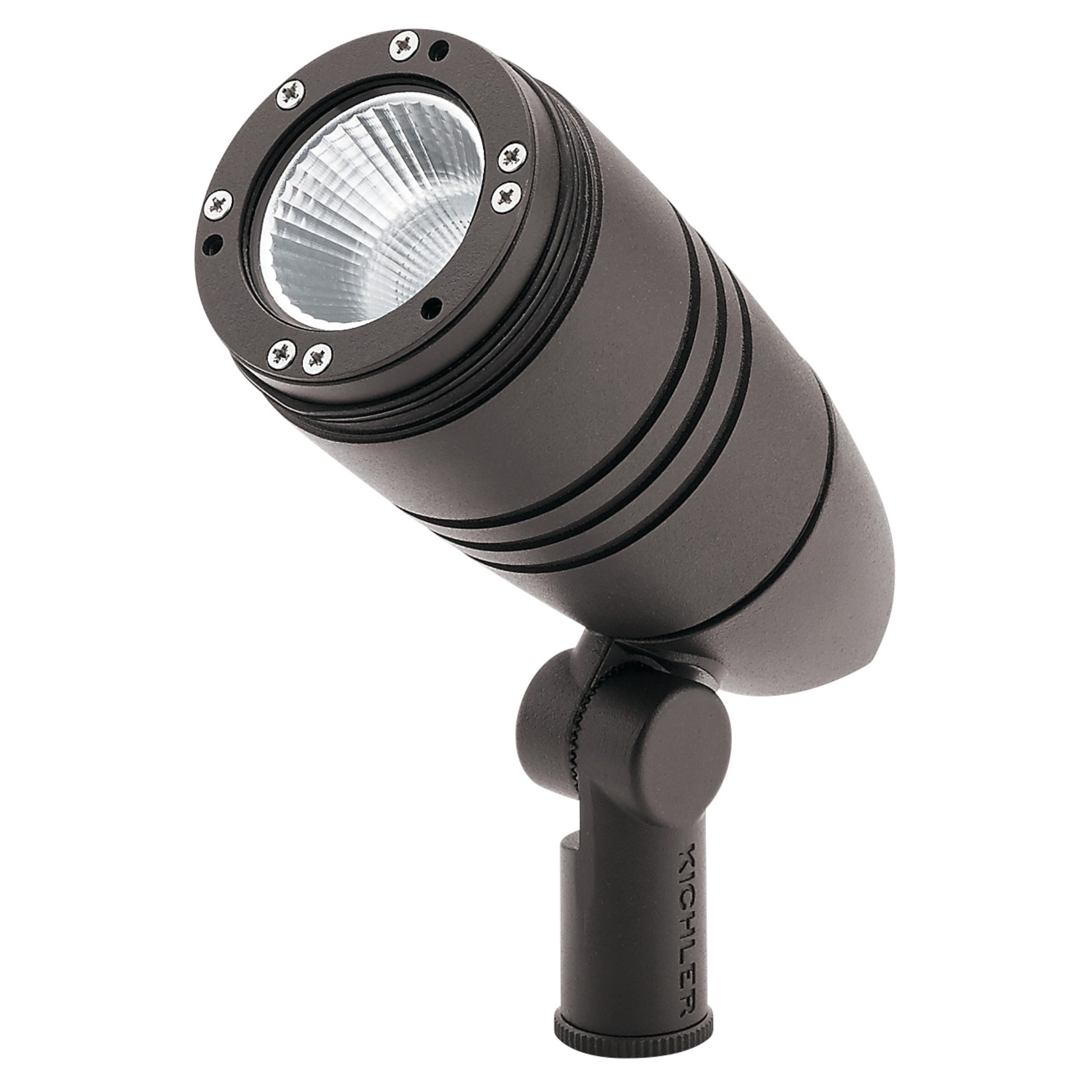 120V LED Small Accent Spot Light, 3000K, 15 Degree, Textured Architectural Bronze - Bees Lighting