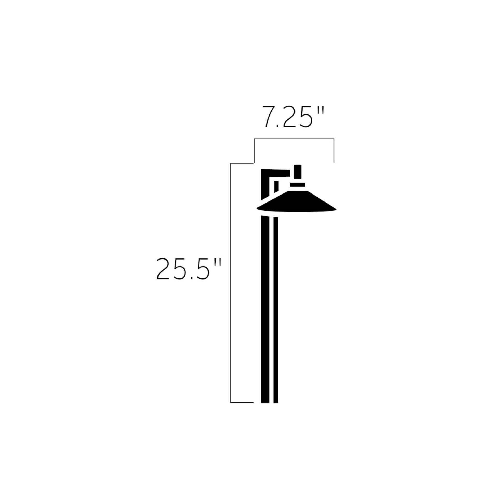 4.3W 294 Lumens LED Ripley Path Light 2700K Centennial Brass - Bees Lighting