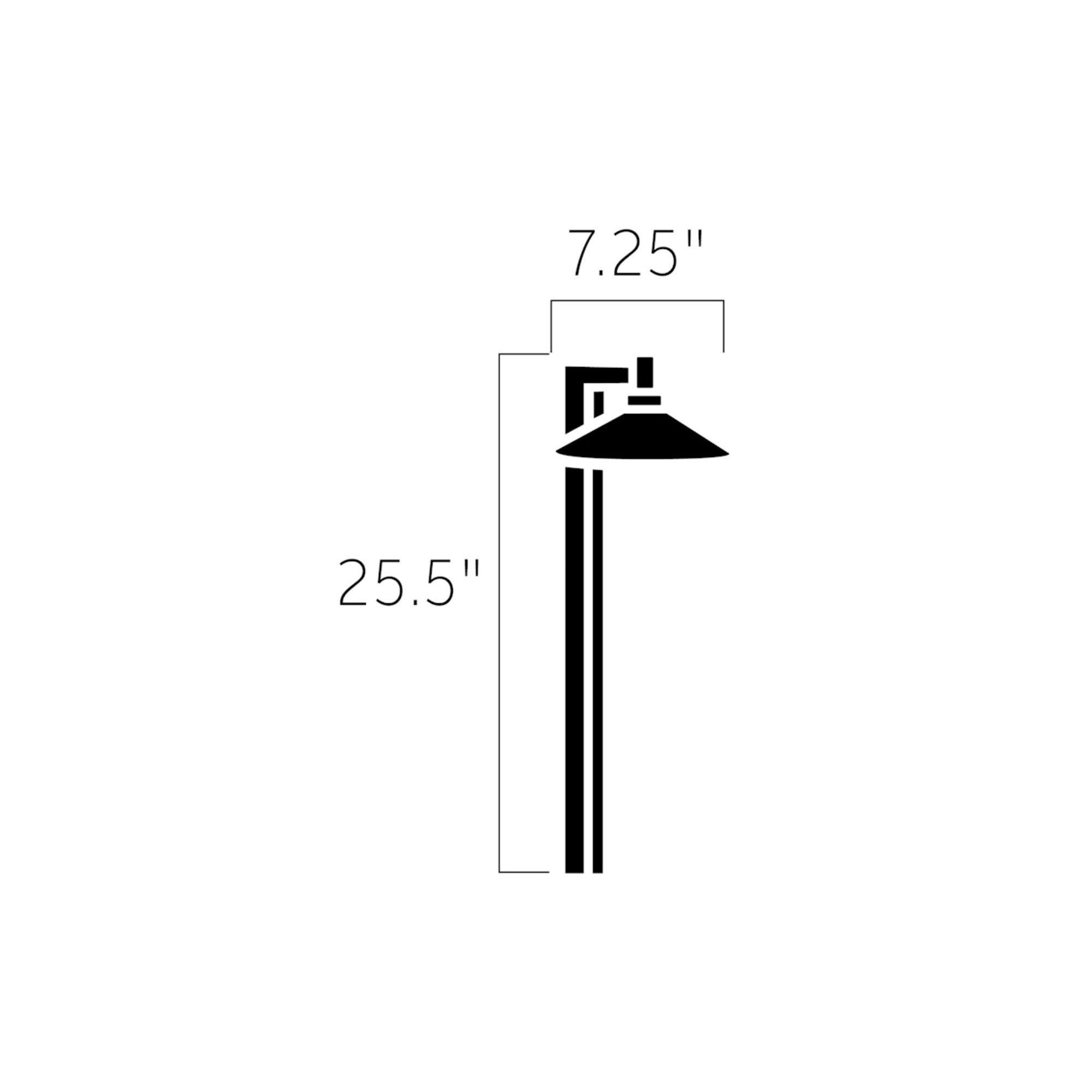 4.3W 294 Lumens LED Ripley Path Light 2700K Centennial Brass - Bees Lighting