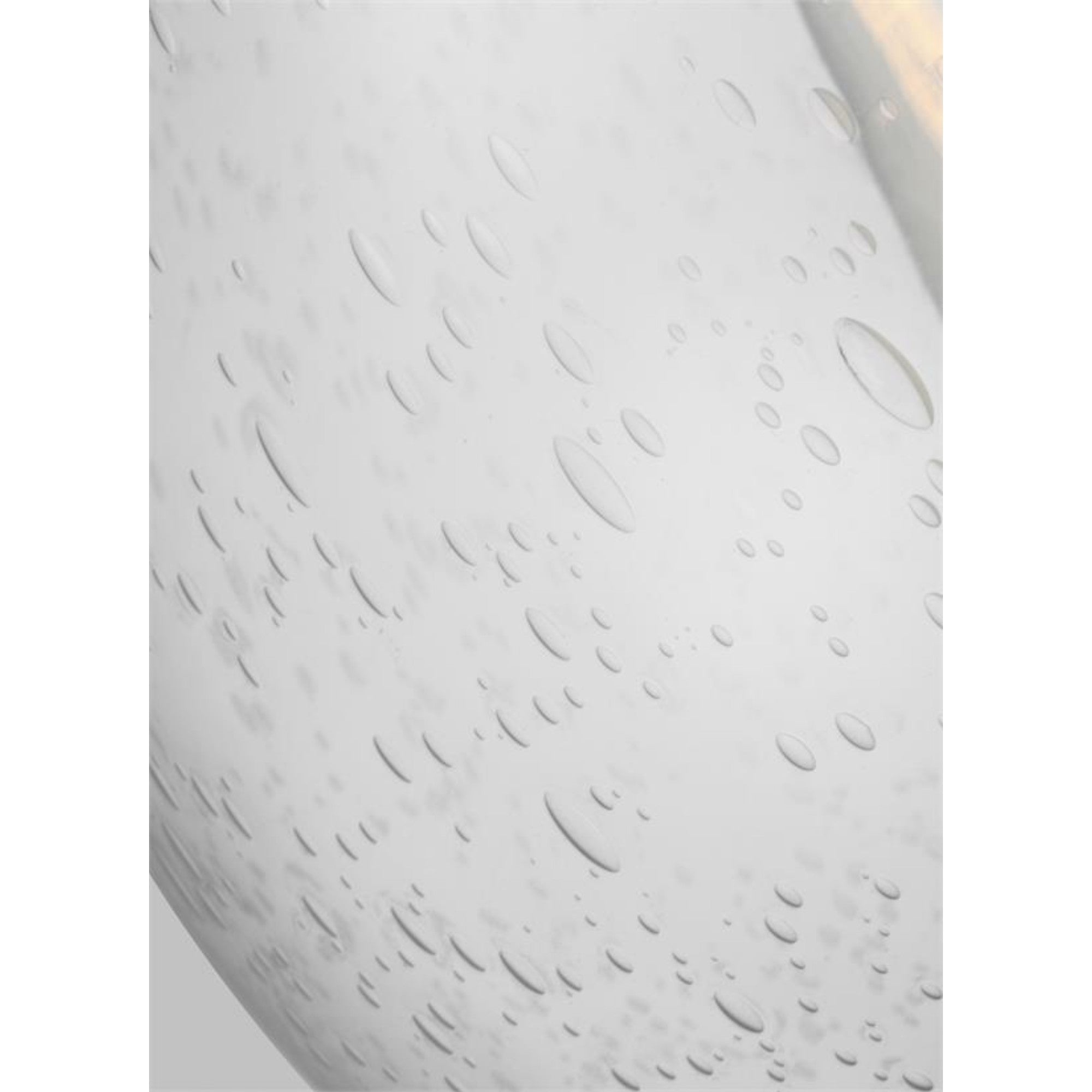 Leo Hanging Globe 10" LED Medium Pendant, Satin Aluminum Finish with Clear Seeded Glass - Bees Lighting