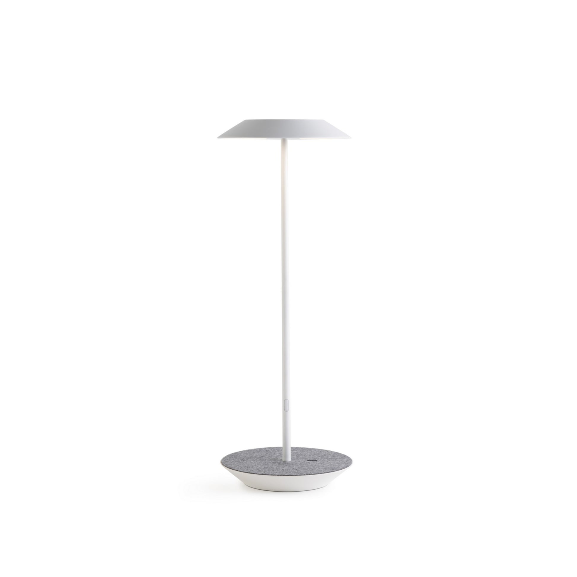 Royyo Matte White With Oxford Felt Modern LED Desk Lamp with USB Port - Bees Lighting