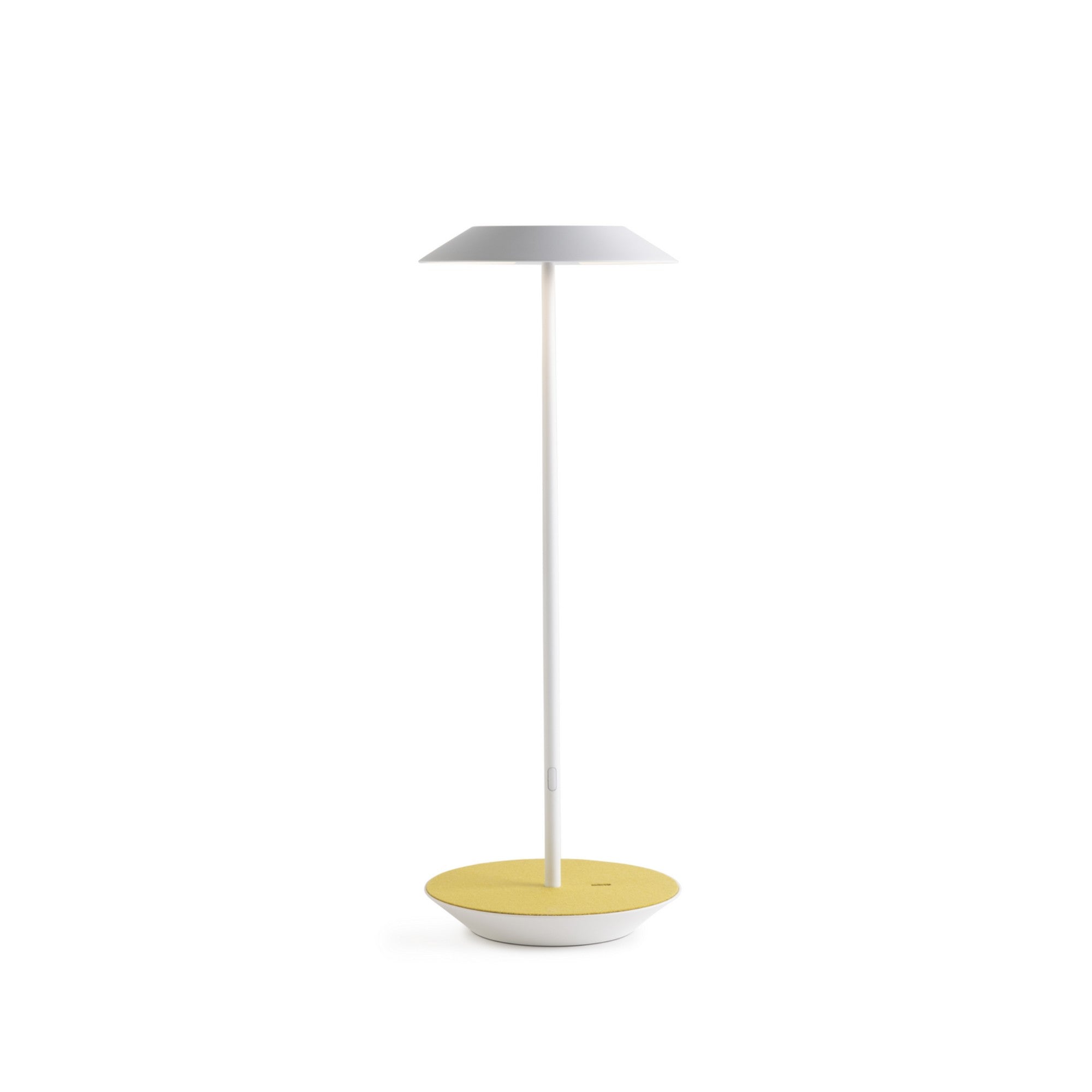 Royyo Matte White With Honeydew Felt Modern LED Desk Lamp with USB Port - Bees Lighting
