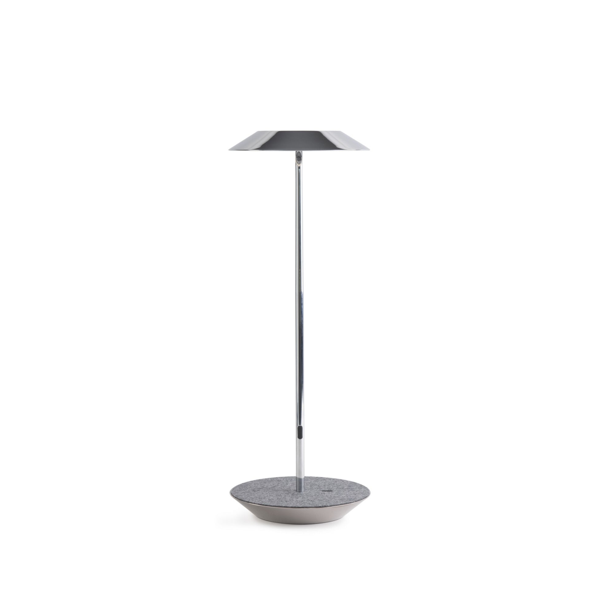 Royyo Chrome With Oxford Felt Modern LED Desk Lamp with USB Port - Bees Lighting