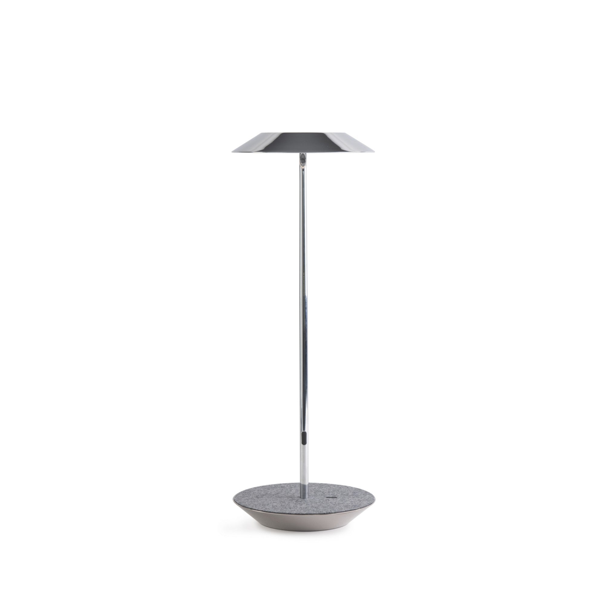 Royyo Chrome With Oxford Felt Modern LED Desk Lamp with USB Port - Bees Lighting