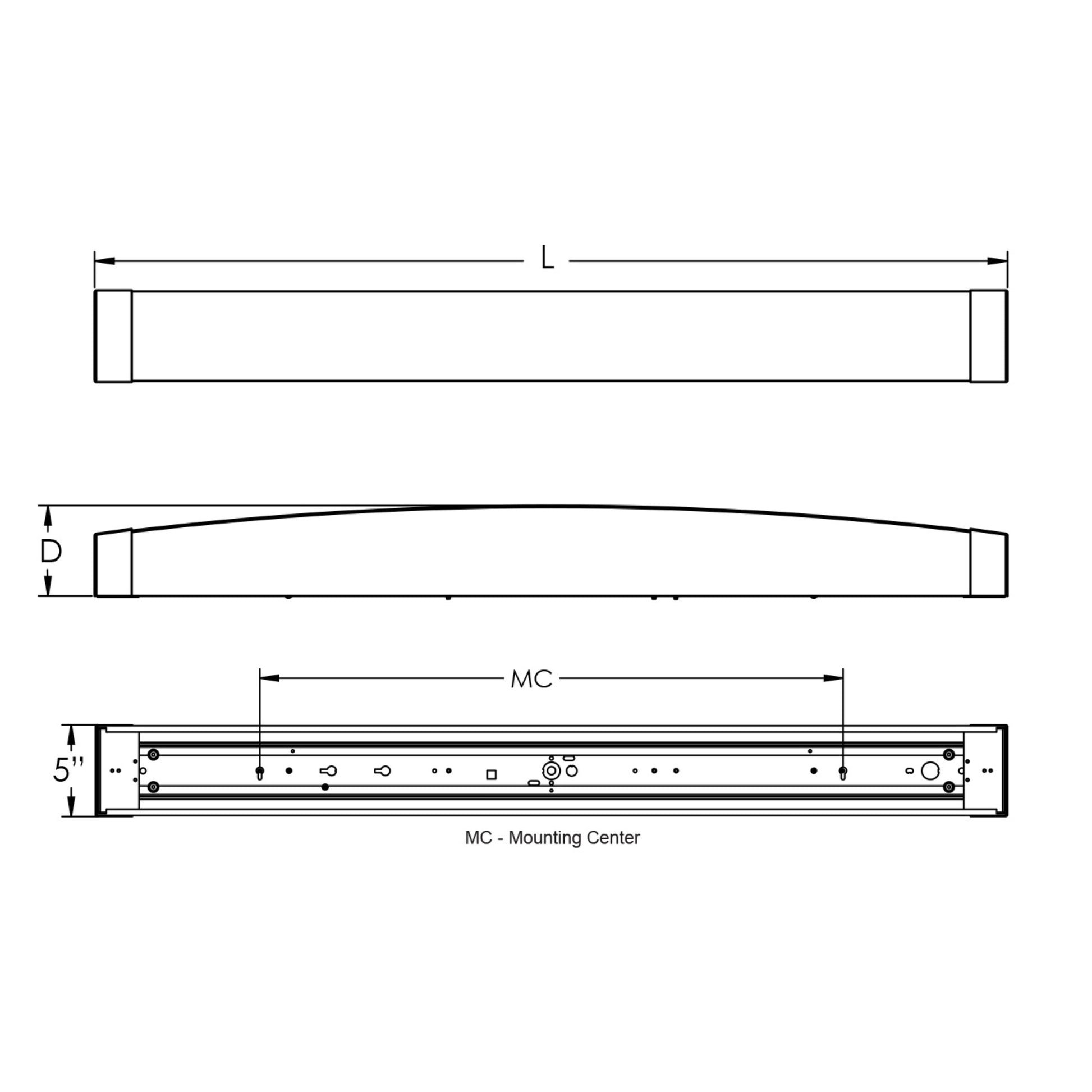 Algiers 37" LED Vanity, Oakley Bronze Finish - Bees Lighting