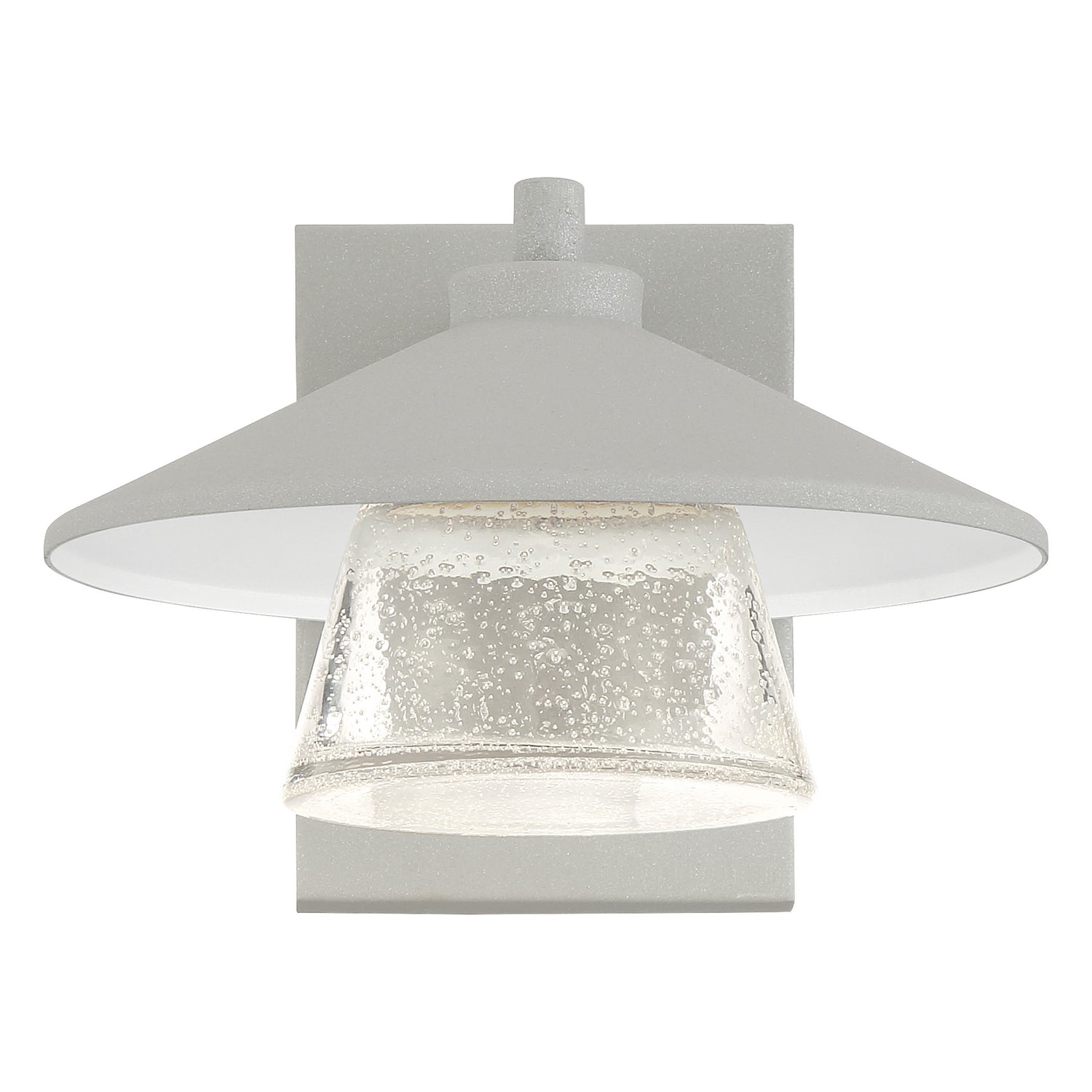 Silo 10 in. LED Outdoor Wall Sconce 4000K Silver Finish